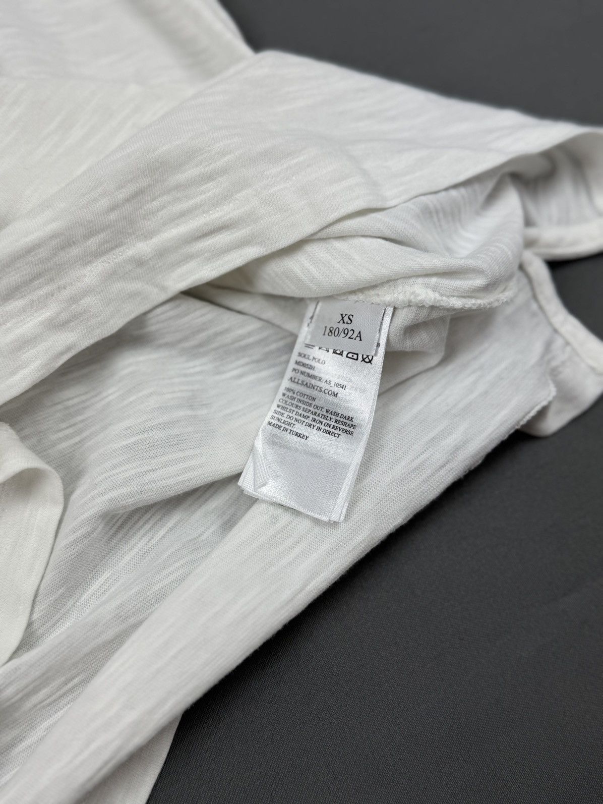 Allsaints AllSaints Basic White Soul Polo Size US XS / EU 42 / 0 - 6 Thumbnail