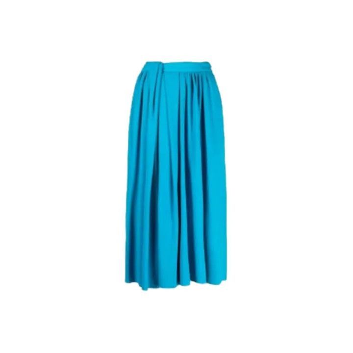 Balenciaga Balenciaga High Waist Pleated A-Line Skirt 0079-2507 Size 22" - 2 Thumbnail