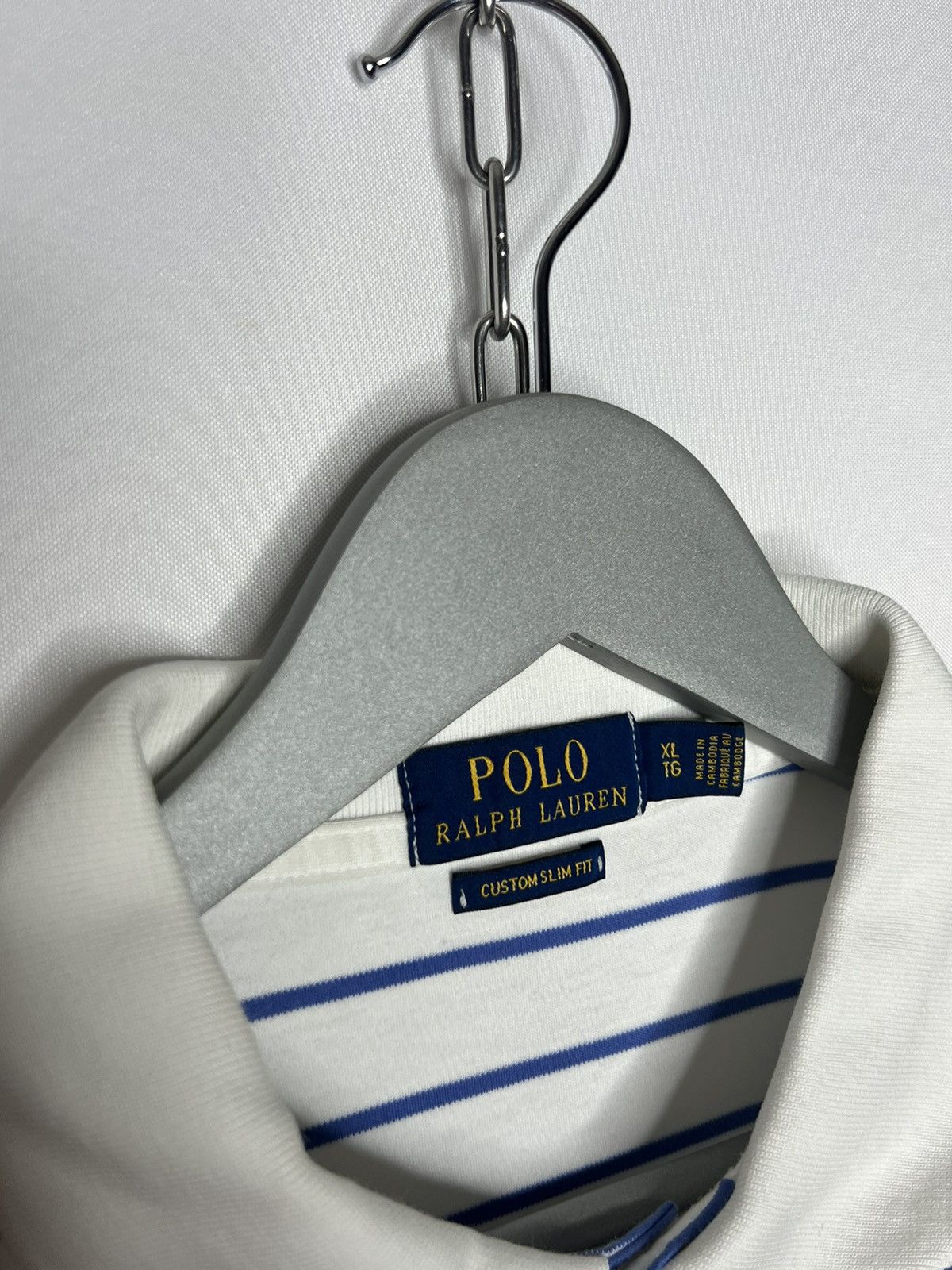 Vintage Vintage Polo Ralph Lauren Luxury Striped Polo Shirt Tee Size US XL / EU 56 / 4 - 11 Thumbnail