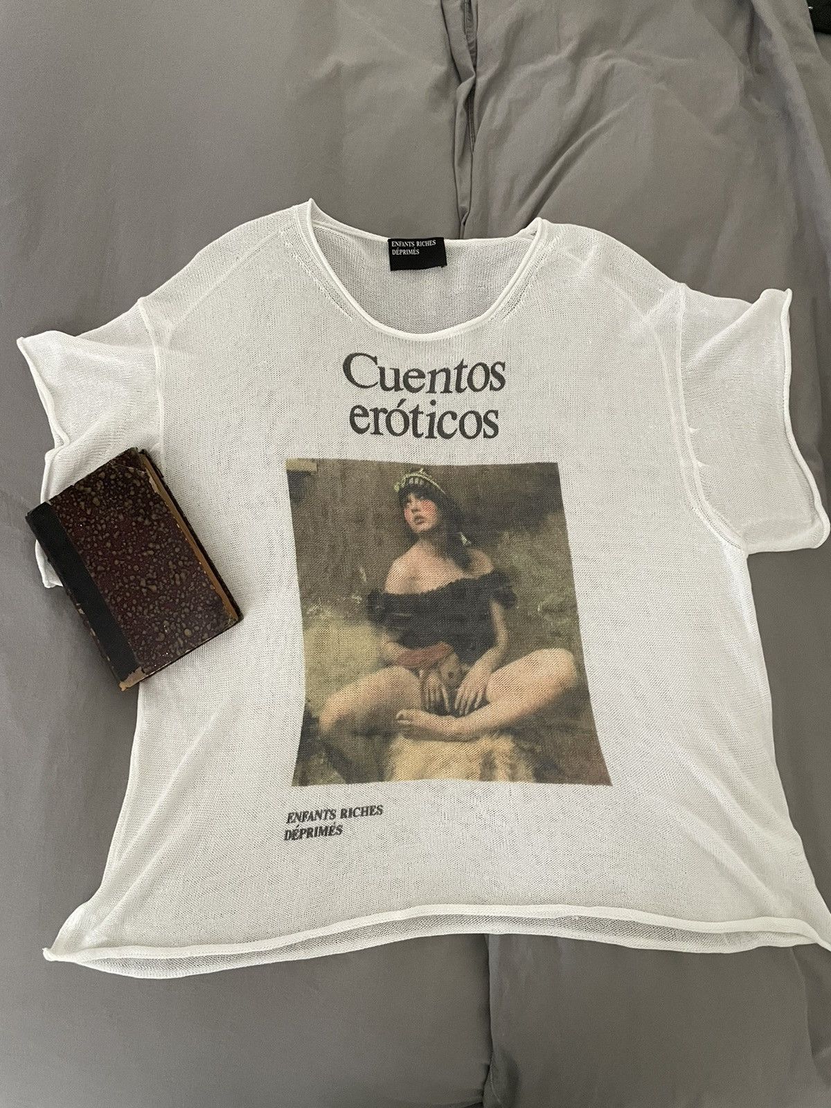 Pre-owned Enfants Riches Deprimes “cuentos Eroticos” Knit Tee - 2019 In White