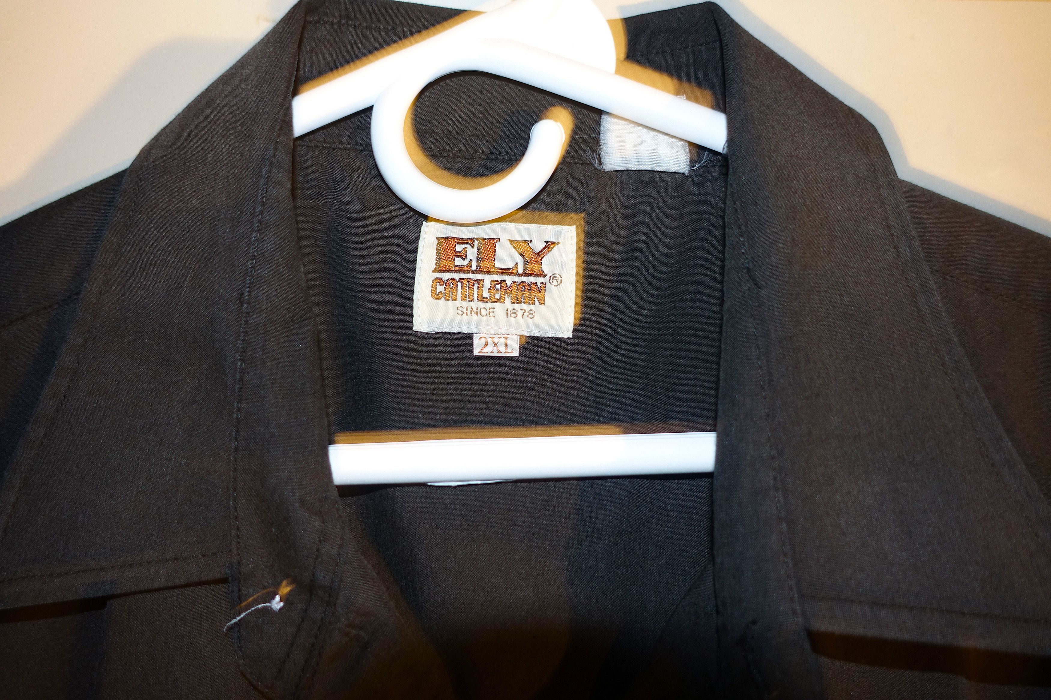 Vintage Vintage Ely Cattleman Black Western Shirt 2XL Size US XXL / EU 58 / 5 - 3 Thumbnail