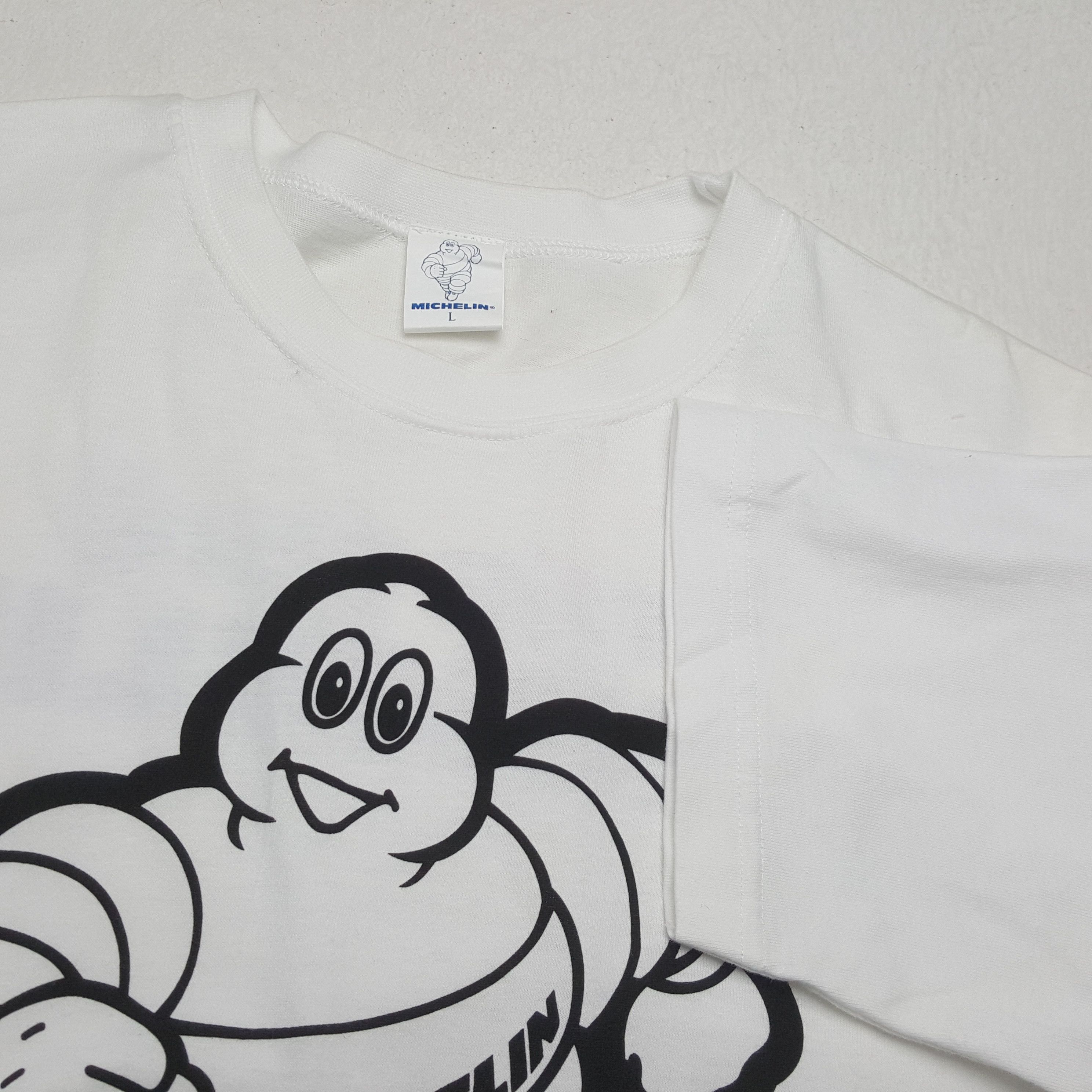 Japanese Brand × Vintage THE TIRE MICHELIN Logo Design Promo Style Tshirt Size US L / EU 52-54 / 3 - 6 Thumbnail