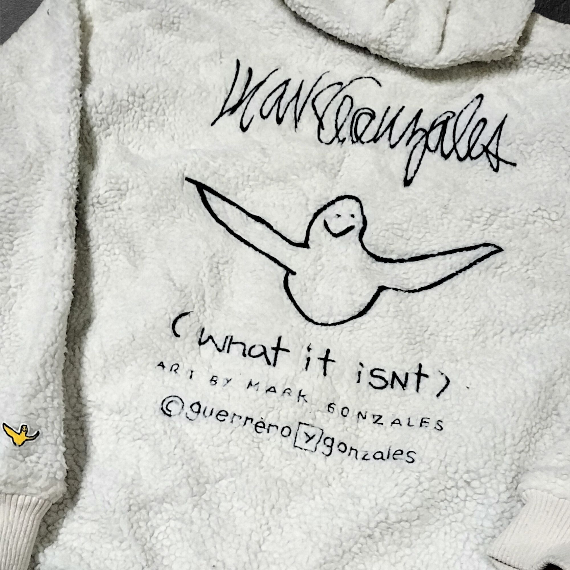Welcome Skateboards Vintage Mark Gonzales Fleece Hoodie Satin Jacket Size US L / EU 52-54 / 3 - 7 Thumbnail