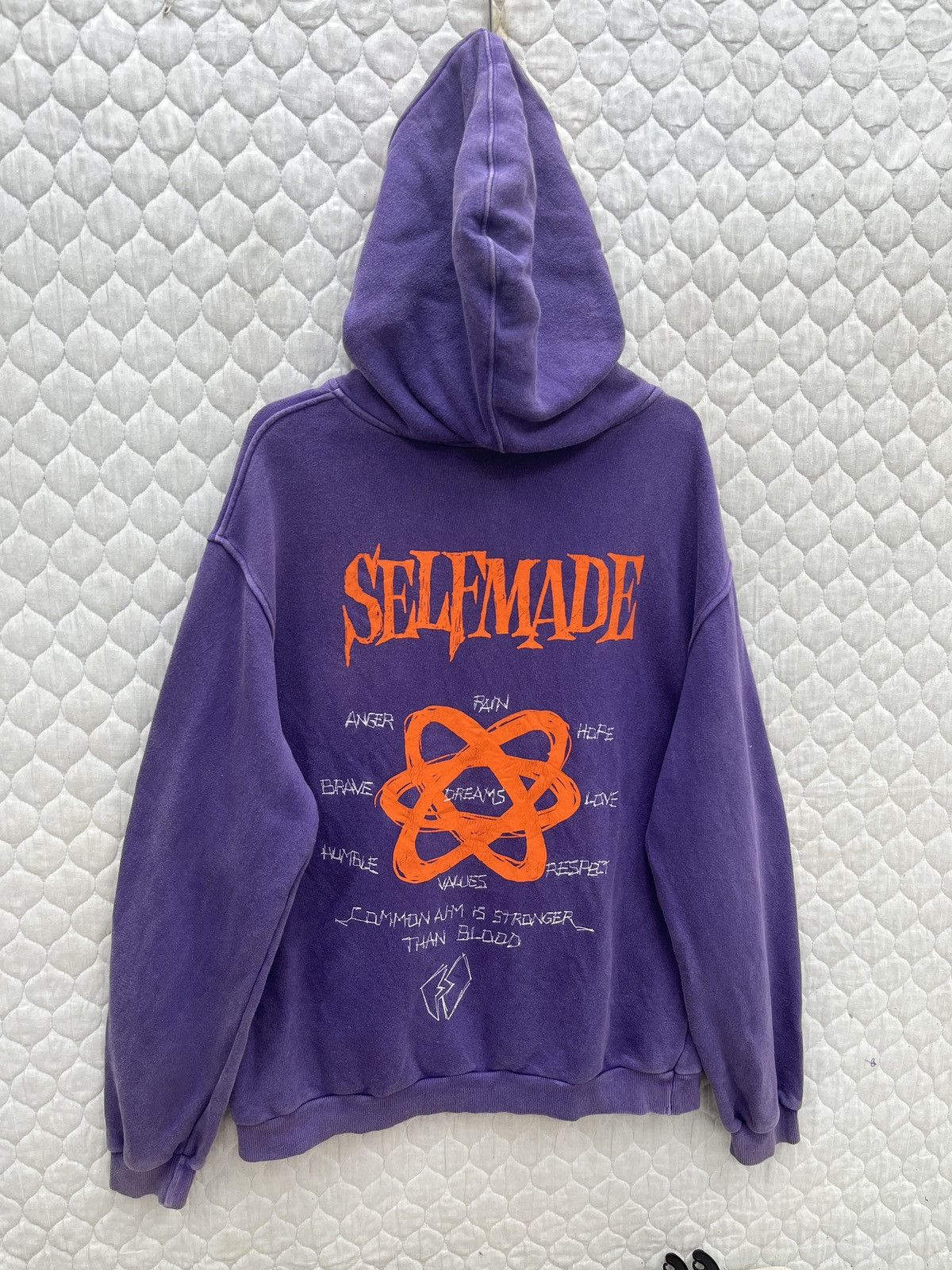 Vintage 🔥🔥🔥STEALS SELF MADE DISTRESSED HOODIE Size US M / EU 48-50 / 2 - 3 Thumbnail