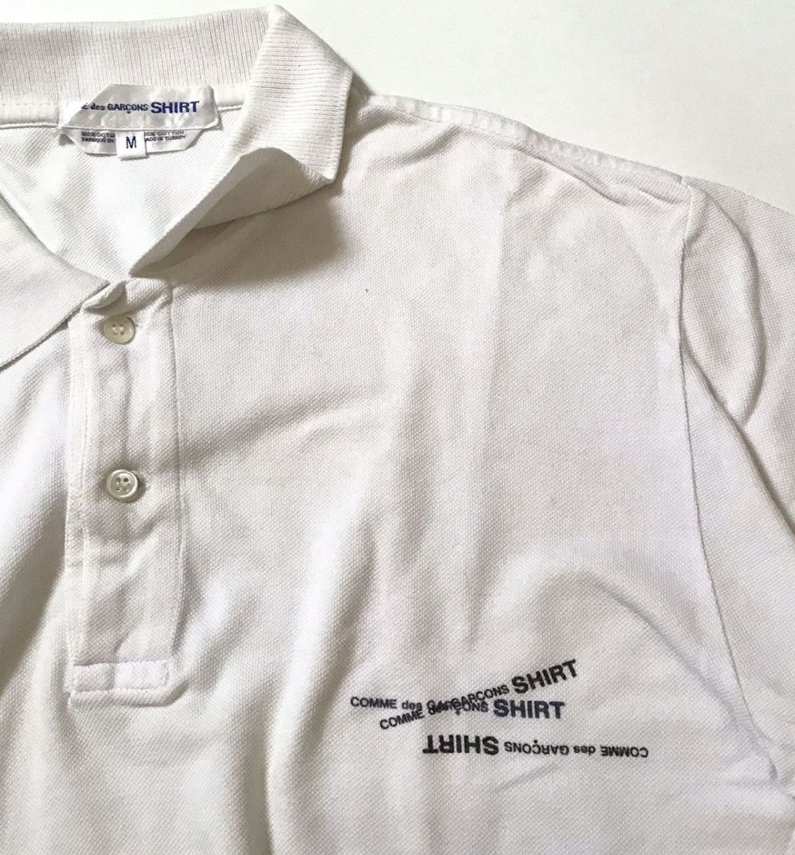 Comme des Garcons Vintage CDG SHIRT logo polo shirt Size US M / EU 48-50 / 2 - 2 Thumbnail