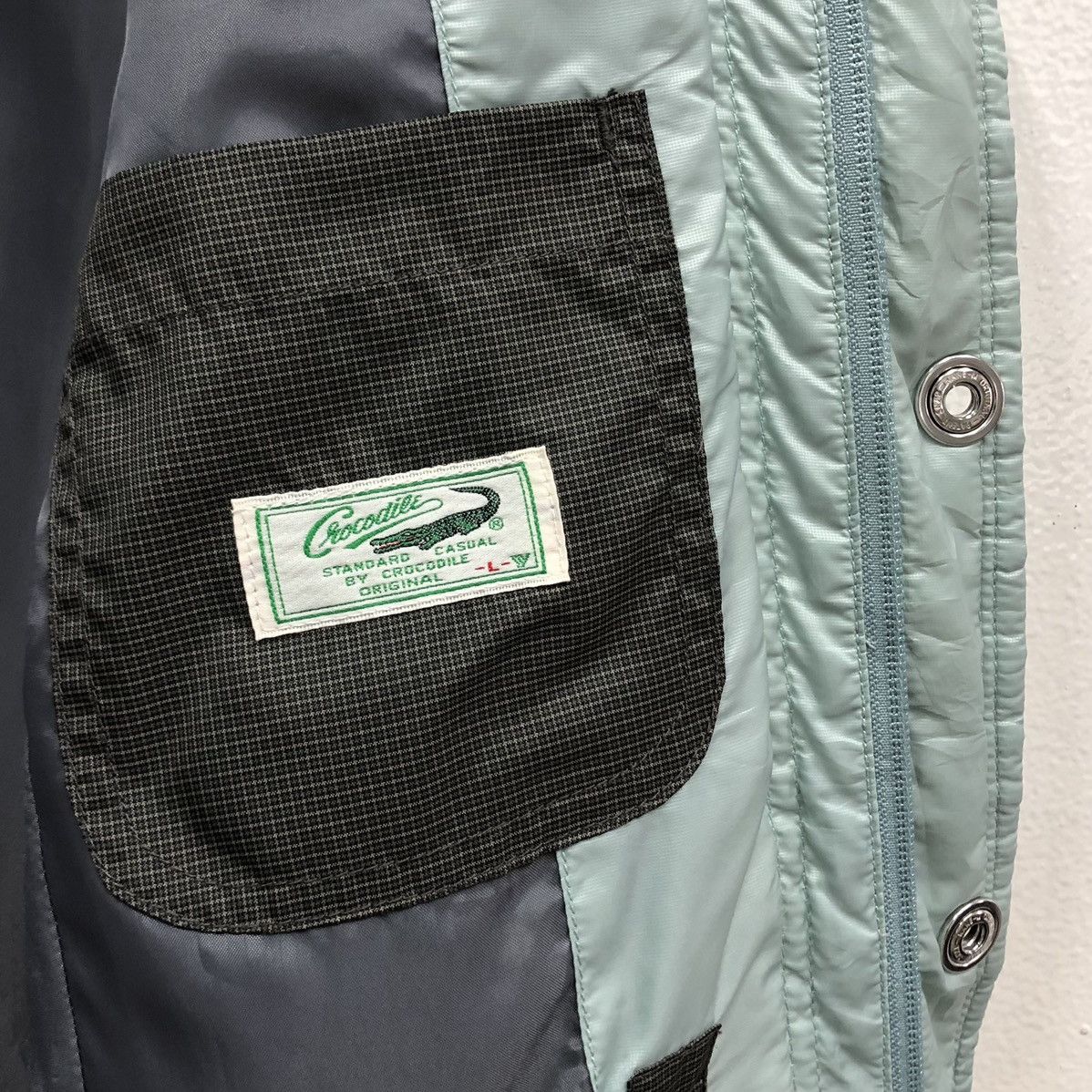 Japanese Brand Crocodile Quilted Light Puffer Jacket Size US L / EU 52-54 / 3 - 14 Thumbnail