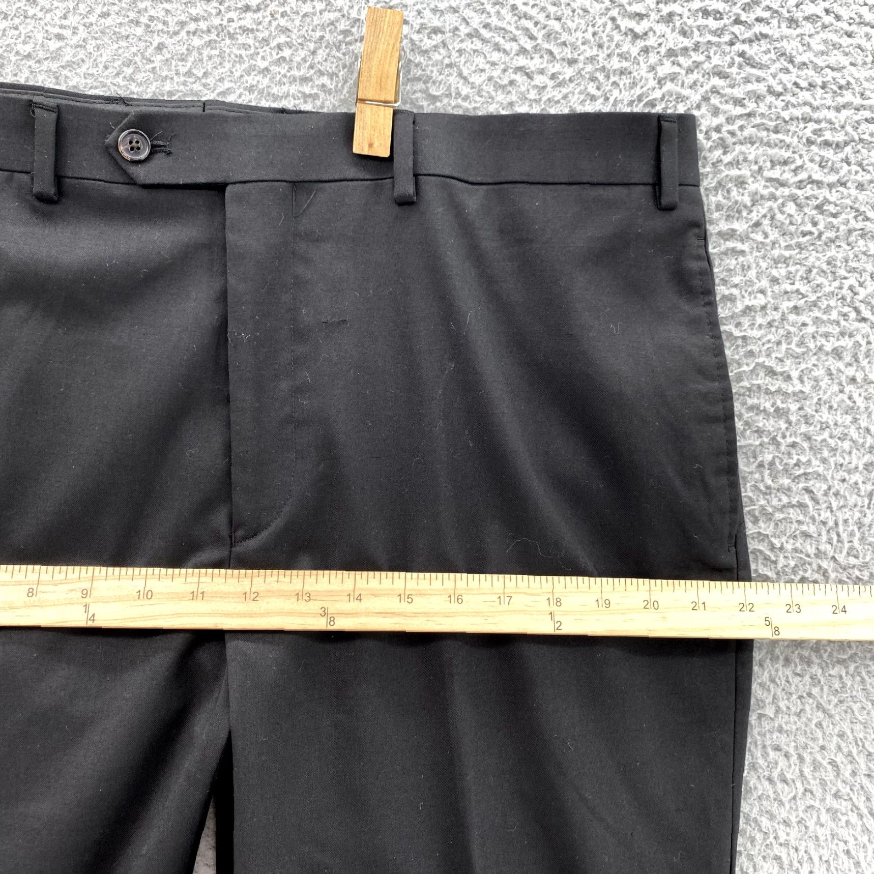 Ralph Lauren VTG Lauren Ralph Lauren Dress Pants Mens 38x31 Dress Pants Classic City Slacks 90s Wedding Mens Black Color Pattern Solid Size US 31 - 6 Thumbnail