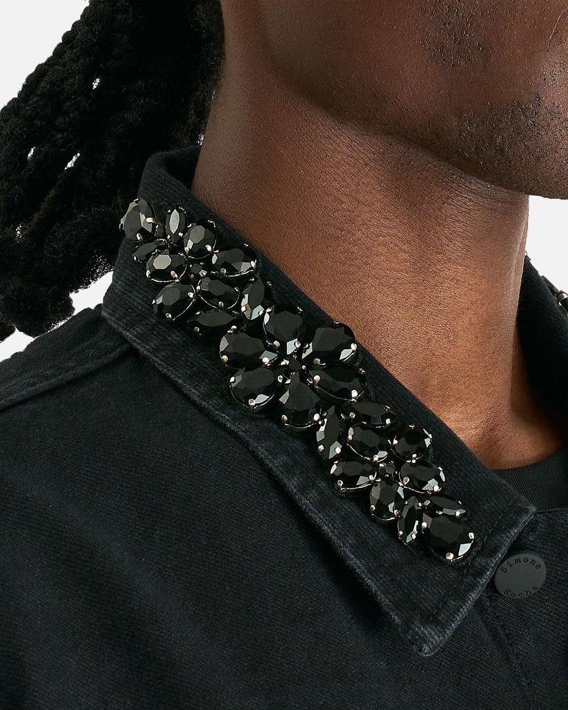 Simone Rocha o1s1v1r1oon0825 Puff Sleeve Denim Jacket in Black Size US XL / EU 56 / 4 - 6 Thumbnail