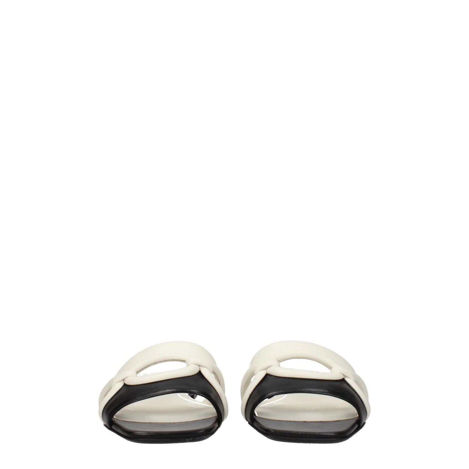 Valentino ob1o1e1224 Leather Slippers in Ivory Black Size US 5 / IT 35 - 3 Thumbnail
