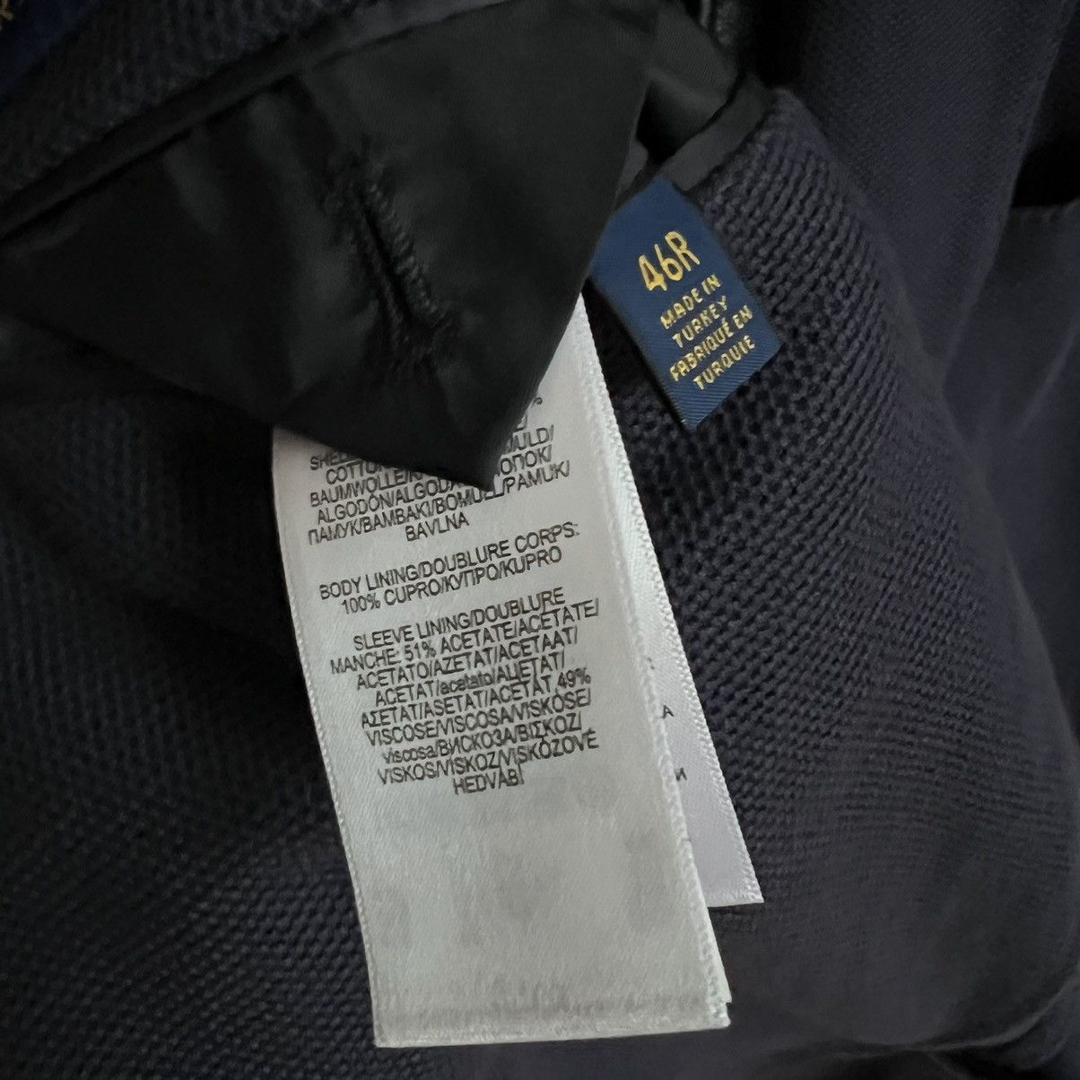 Polo Ralph Lauren × Ralph Lauren Ralph Lauren cotton knit blazer jacket sport coat Size 46R - 6 Thumbnail