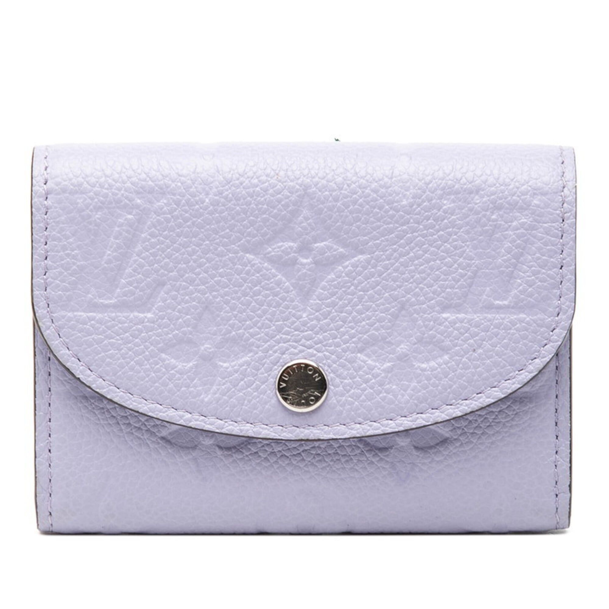 Louis Vuitton Louis Vuitton Monogram Empreinte Portemonnaie Rosalie Wallet/Coin Case Compact Wallet M82394 Iris Purple Leather Women's LOUIS VUITTON Size ONE SIZE - 1 Thumbnail
