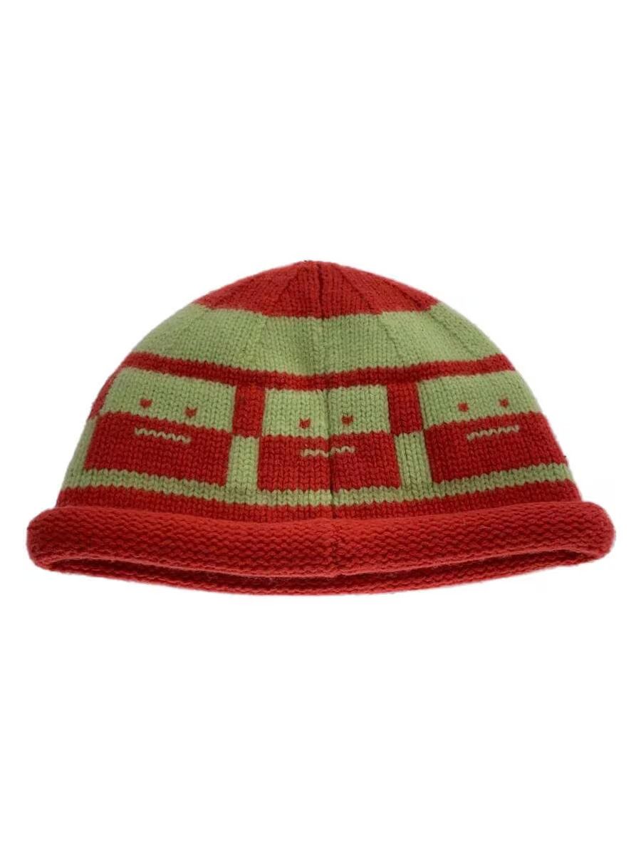 Acne Studios Smiley Logo Wool Knit Beanie Size ONE SIZE - 1 Thumbnail