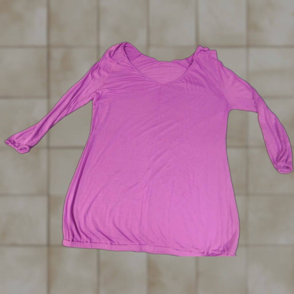 Old Navy Old Navy Womens Blouse M Purple Stretch Crew Neck Pullover Casual Regular Size M / US 6-8 / IT 42-44 - 1 Thumbnail
