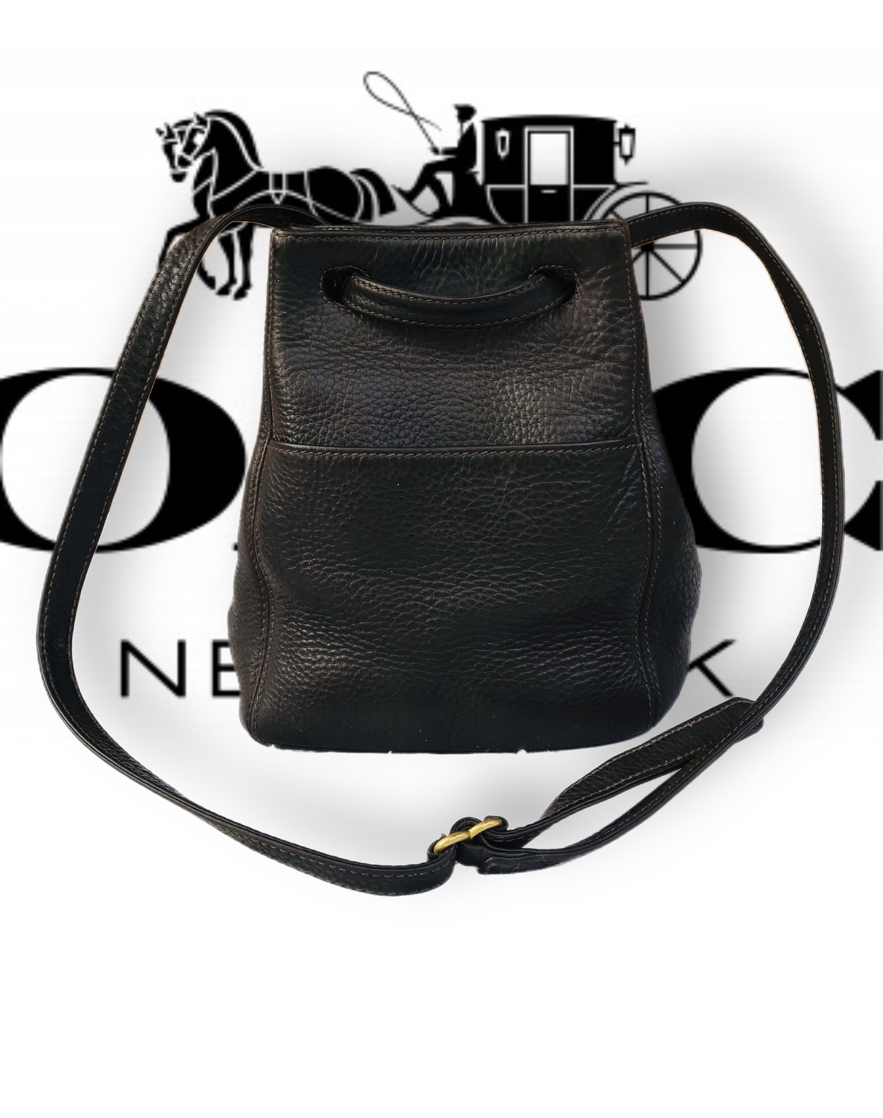 Coach Vintage Coach Sonoma Legacy Drawstring Bucket Bag Brown Y2K Size ONE SIZE - 1 Thumbnail