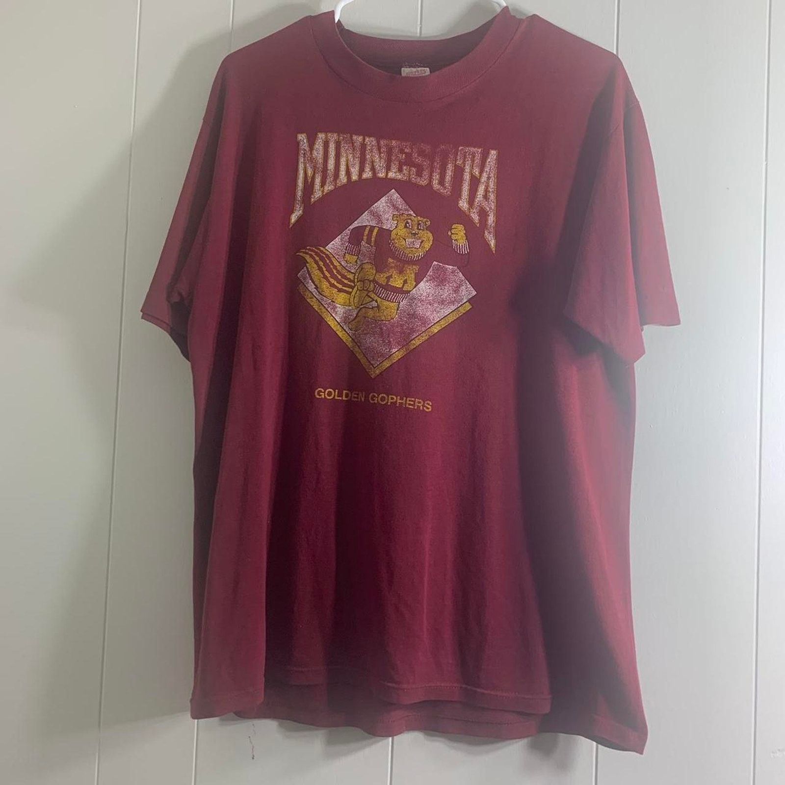 Jerzees vintage 1985 MINNESOTA GOLDEN GOPHERS single stitch t-shirt Size US L / EU 52-54 / 3 - 2 Thumbnail