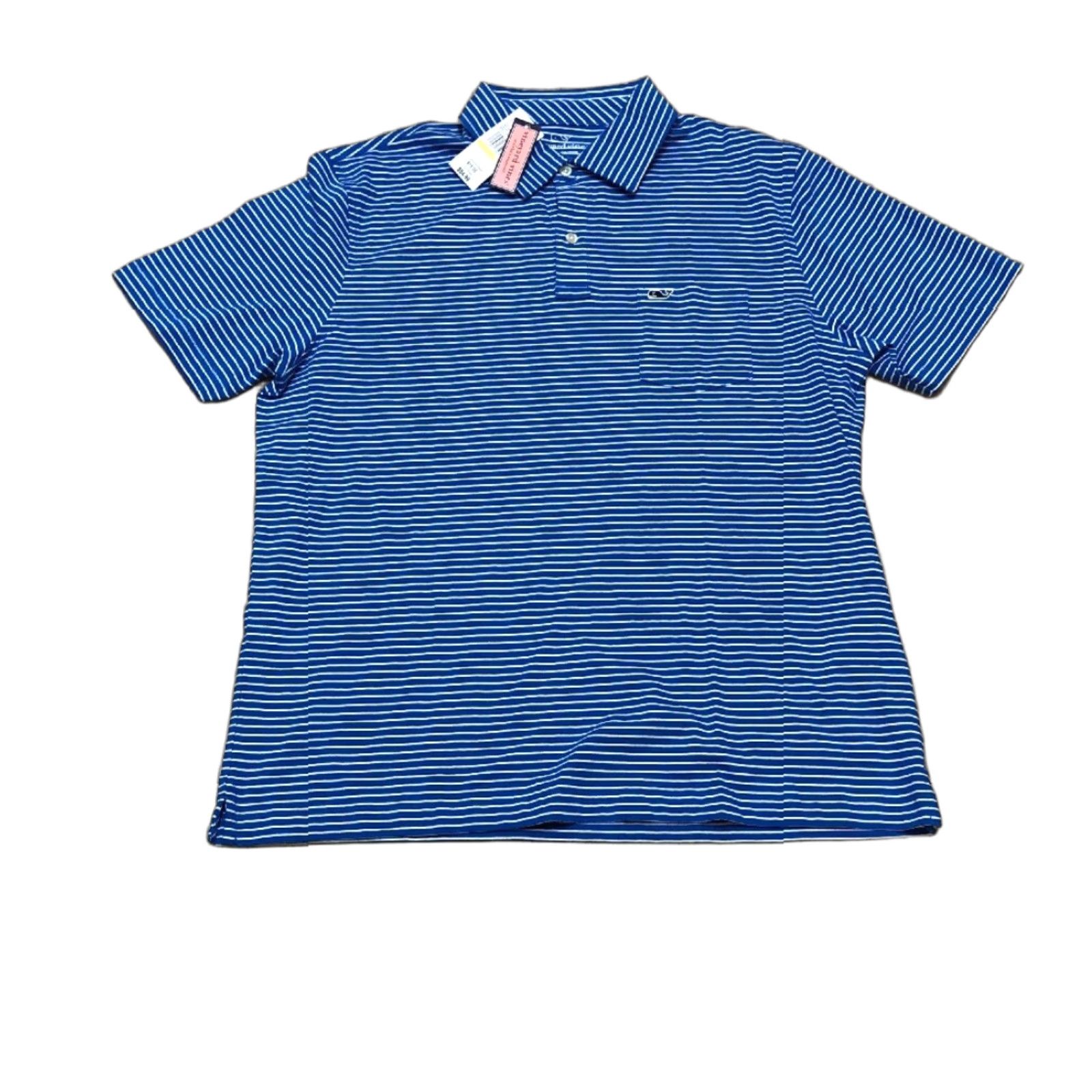 VINTAGE Vineyard Vines Polo Shirt Men Short Sleeve Size M Blue