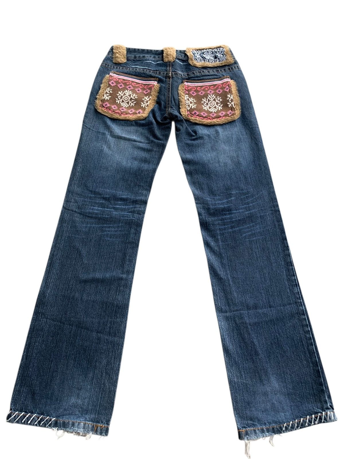 If Six Was Nine × Japanese Brand × Vintage Vintage Y2k Blue Moon Blue Hairy Jeans Japanese Style 🇯🇵 Size 30" / US 8 / IT 44 - 11 Thumbnail
