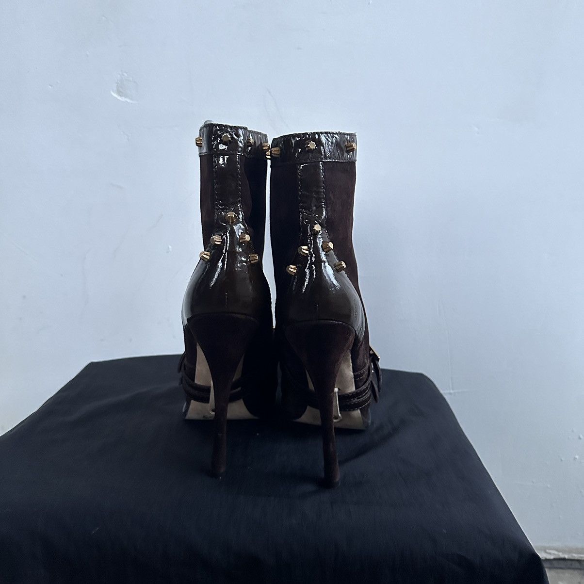 Dsquared2 Dsquared Bone Heel y2k 2010 Runway Limited Edition Boots Size US 10 / IT 40 - 7 Thumbnail
