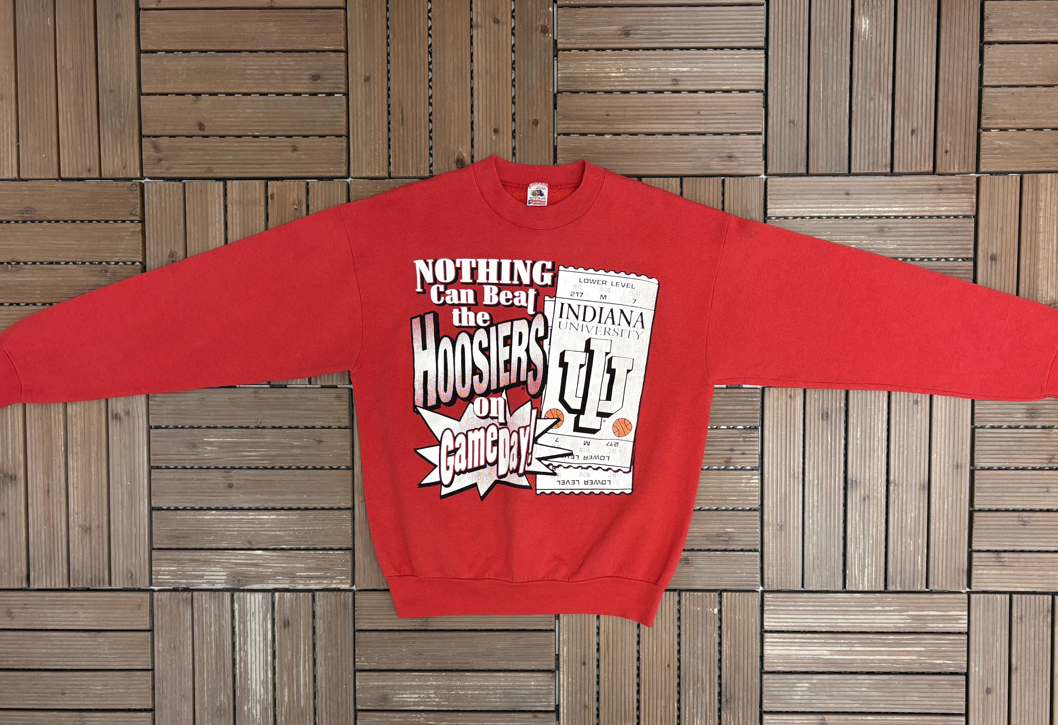 Vintage Indiana Hoosiers Game Day Vintage Red Sweater Crewneck Size US L / EU 52-54 / 3 - 5 Thumbnail