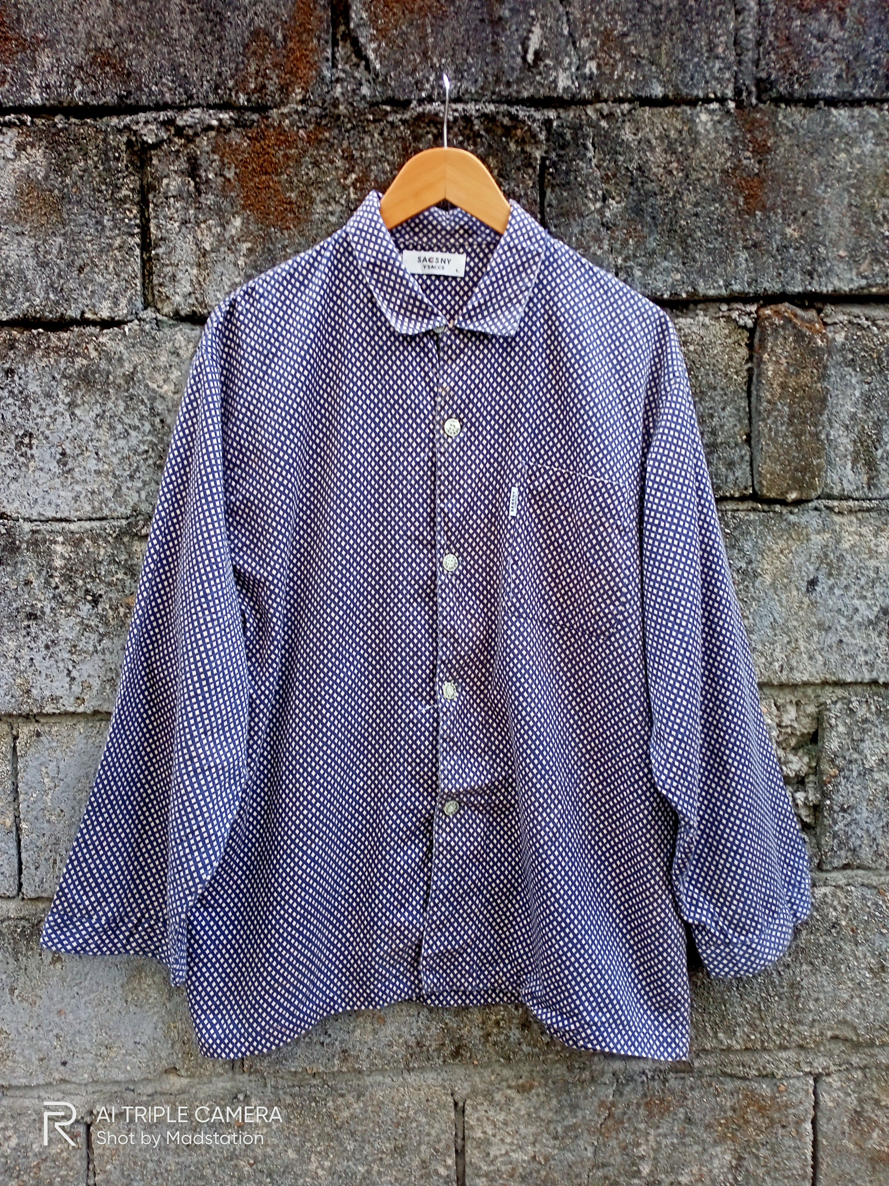 image of Yohji Yamamoto x YS For Men Sacsny Y'saccs Shirt Button Up Send Me Offer, Men's (Size Large)