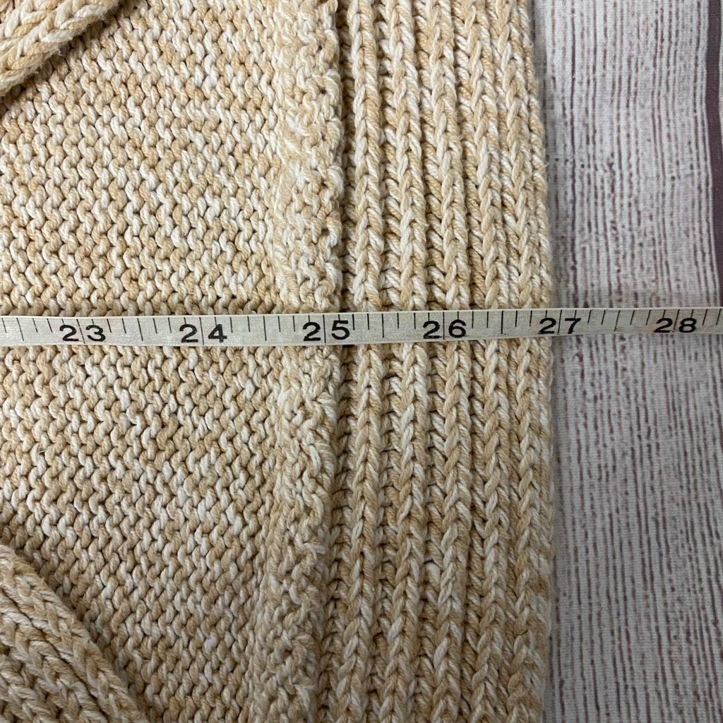 Express Express women L open front short sleeve knit cardigan beige Size L / US 10 / IT 46 - 11 Thumbnail