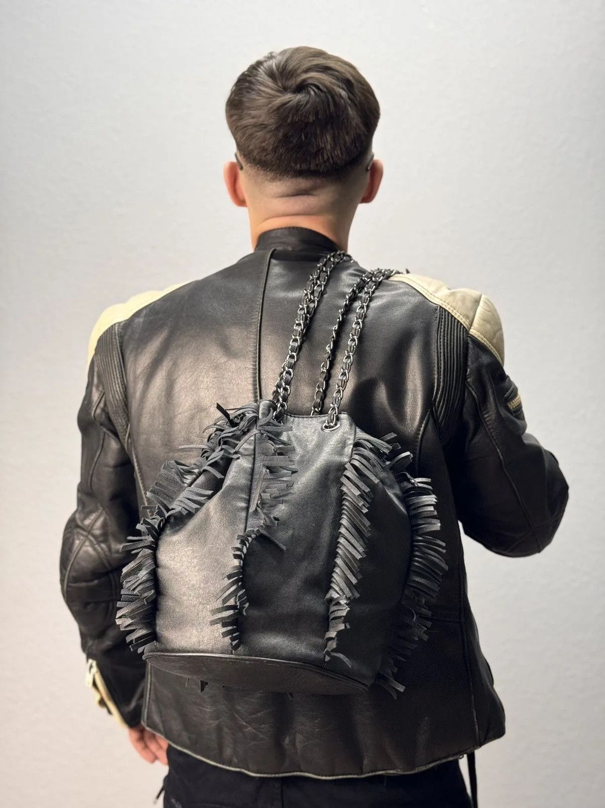 Diesel messenger sling bag canvas leather handmade gothic opium Size ONE SIZE - 5 Thumbnail
