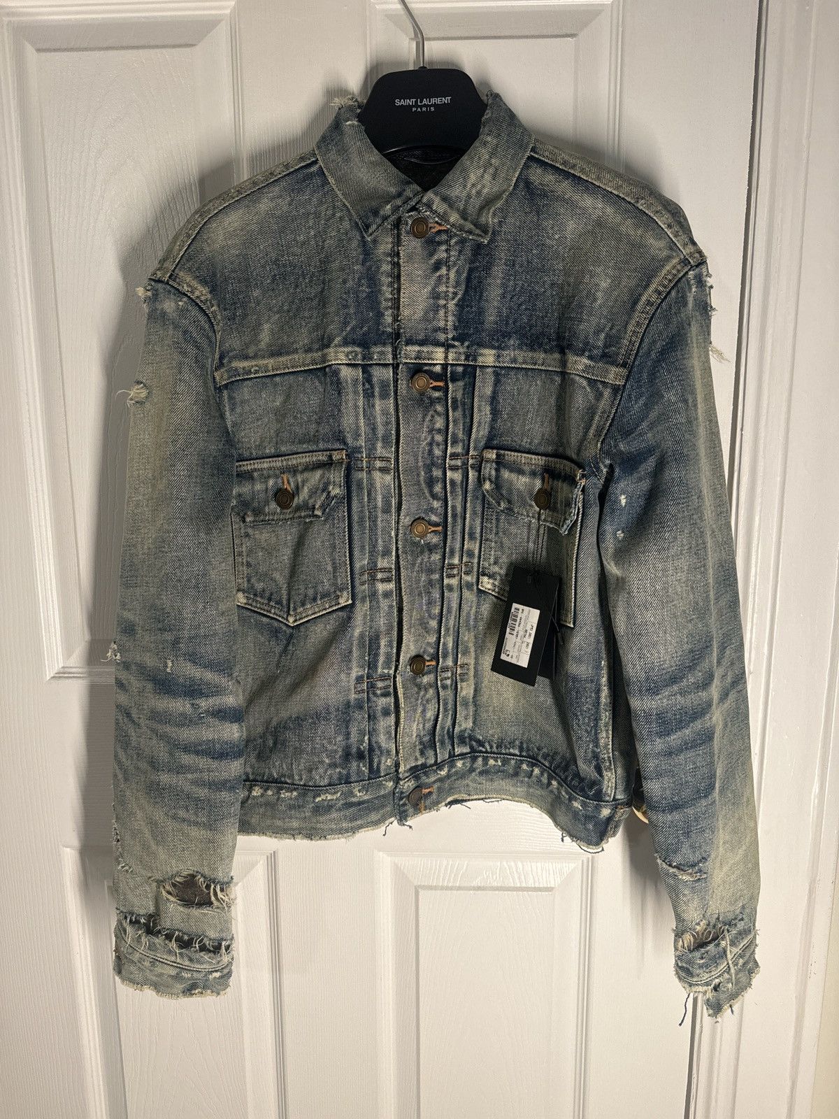 Hedi Slimane × Saint Laurent Paris STEAL!! Distressed Hedi Slimane