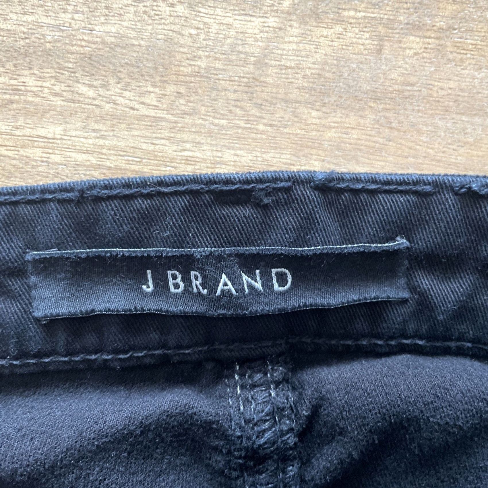 J Brand J. Brand Zion Skinny Jeans Womens 25 Black Velvet Velour Pants ViNTAGE? (No) 26x29? Wait. Sorry. Size 42" / US 20 - 3 Thumbnail