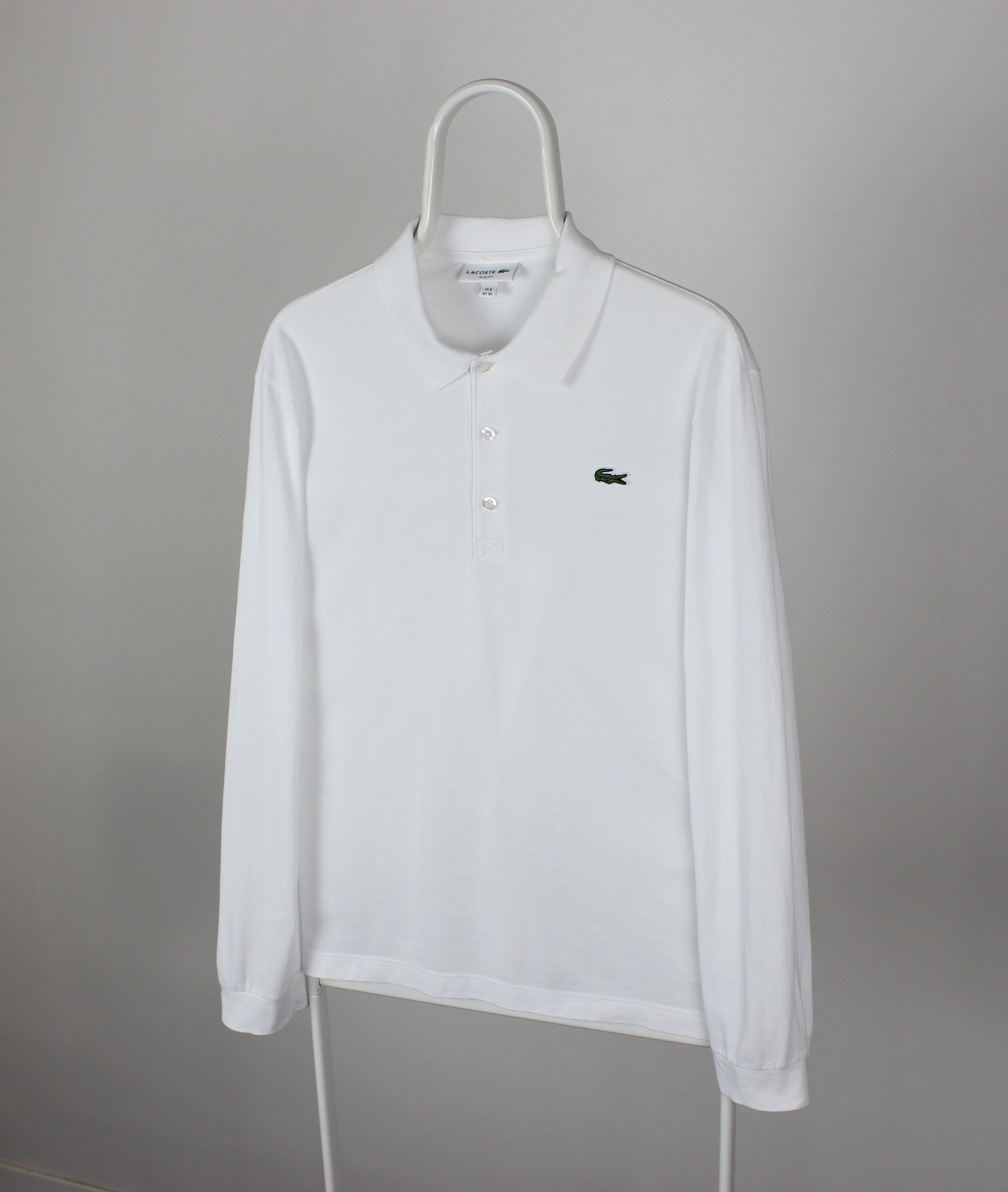 Lacoste Lacoste long sleeve men polo shirt L XL white Size US XL / EU 56 / 4 - 4 Thumbnail