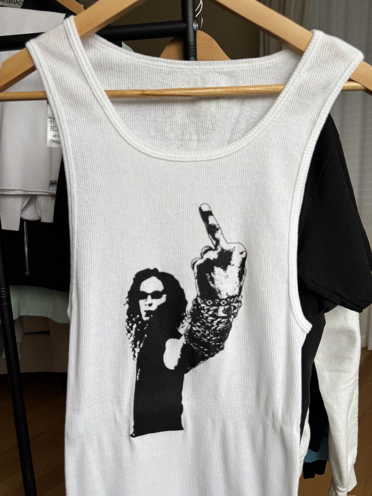 Chrome Hearts Chrome Hearts Richard Stark Middle Finger Tank Top Size US XL / EU 56 / 4 - 2 Thumbnail