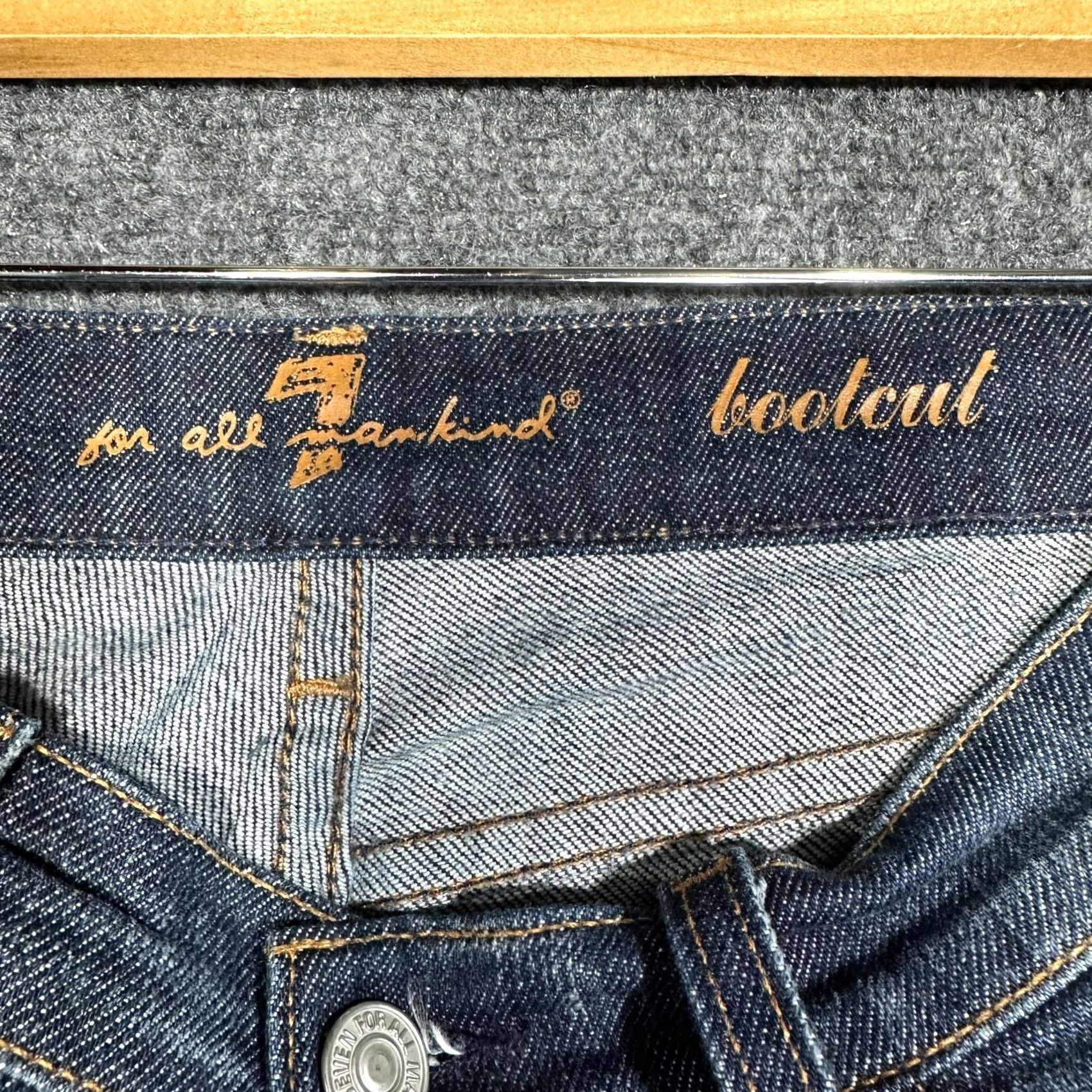 7 For All Mankind 7 For All Mankind Jeans Womens Jeans Bootcut 27 Medium Wash Blue Cotton Stretch 5-Pocket Size 27" / US 4 / IT 40 - 5 Thumbnail