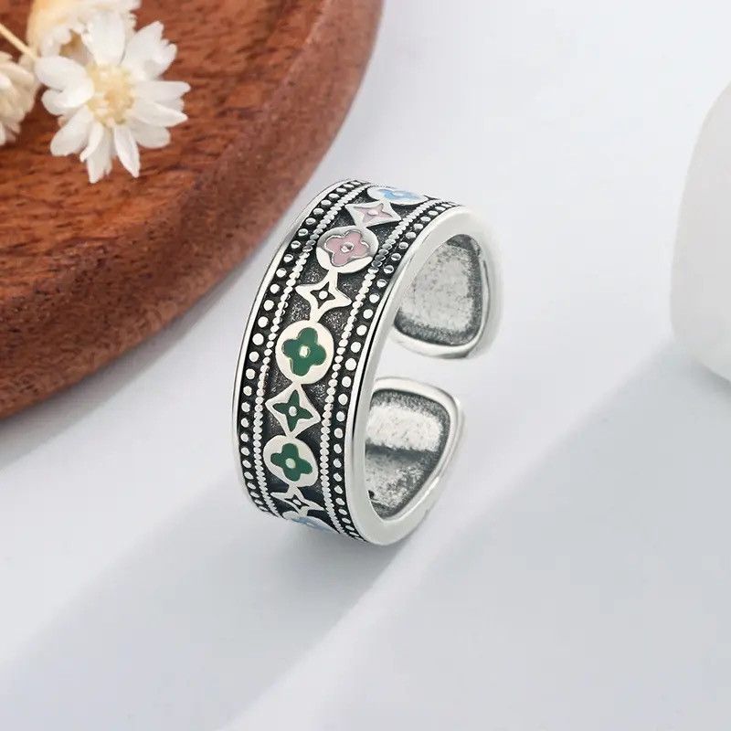 Jewelry Creative Trendy Flower Ring Size ONE SIZE - 1 Thumbnail