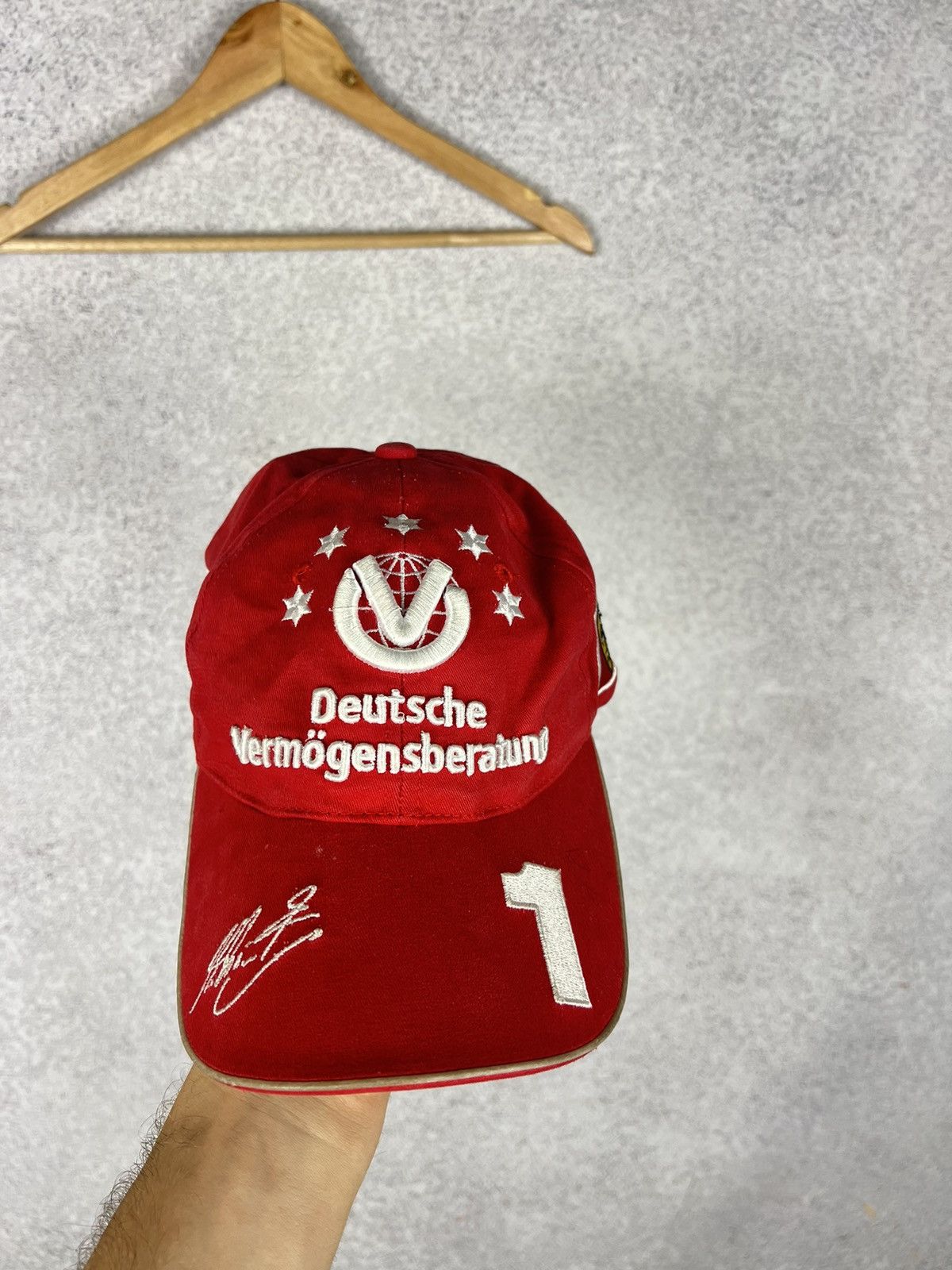 Formula 1 Vintage Michael Schumacher Ferrari F1 Cap Hat Size ONE SIZE - 2 Thumbnail