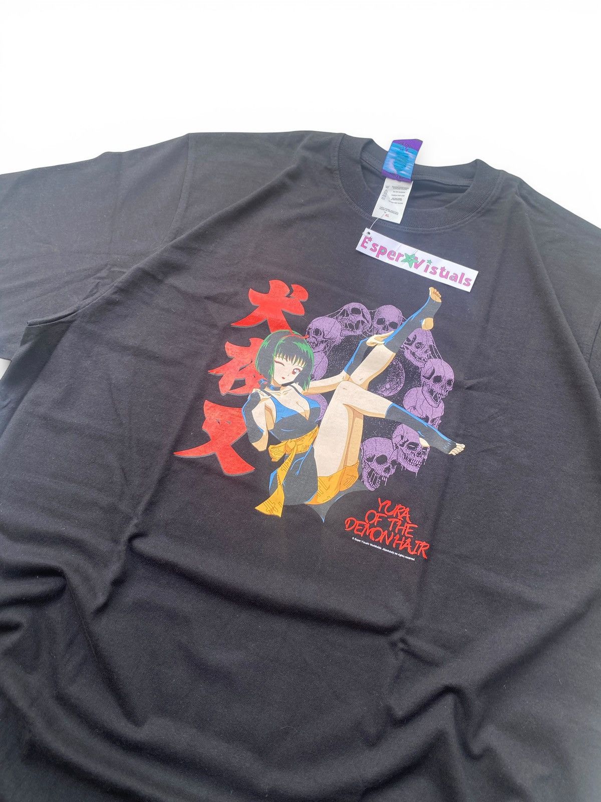 Japanese Brand Rare Yura of The Demon Hair Anime Waifu T-Shirt Black XL Size US XL / EU 56 / 4 - 6 Thumbnail