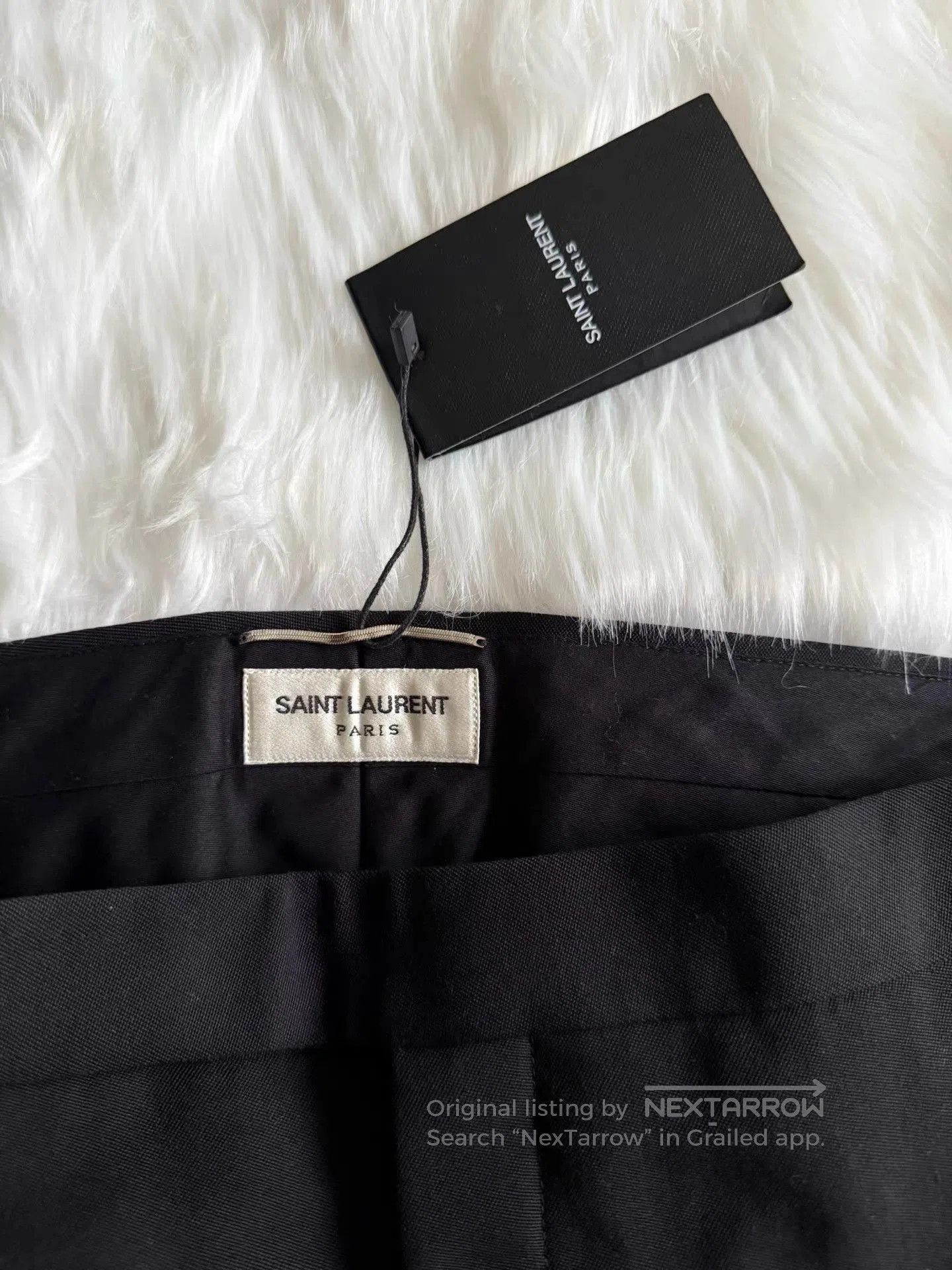 Saint Laurent Paris Black Straight-Leg Casual Pants Size 34. Size US 34 / EU 50 - 2 Thumbnail
