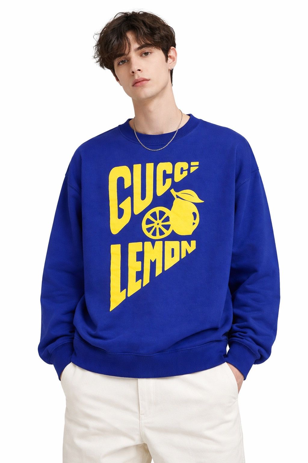 Gucci FW 21 GUCCI LEMON PRINT SUN FADED CREWNECK Size US M / EU 48-50 / 2 - 1 Thumbnail