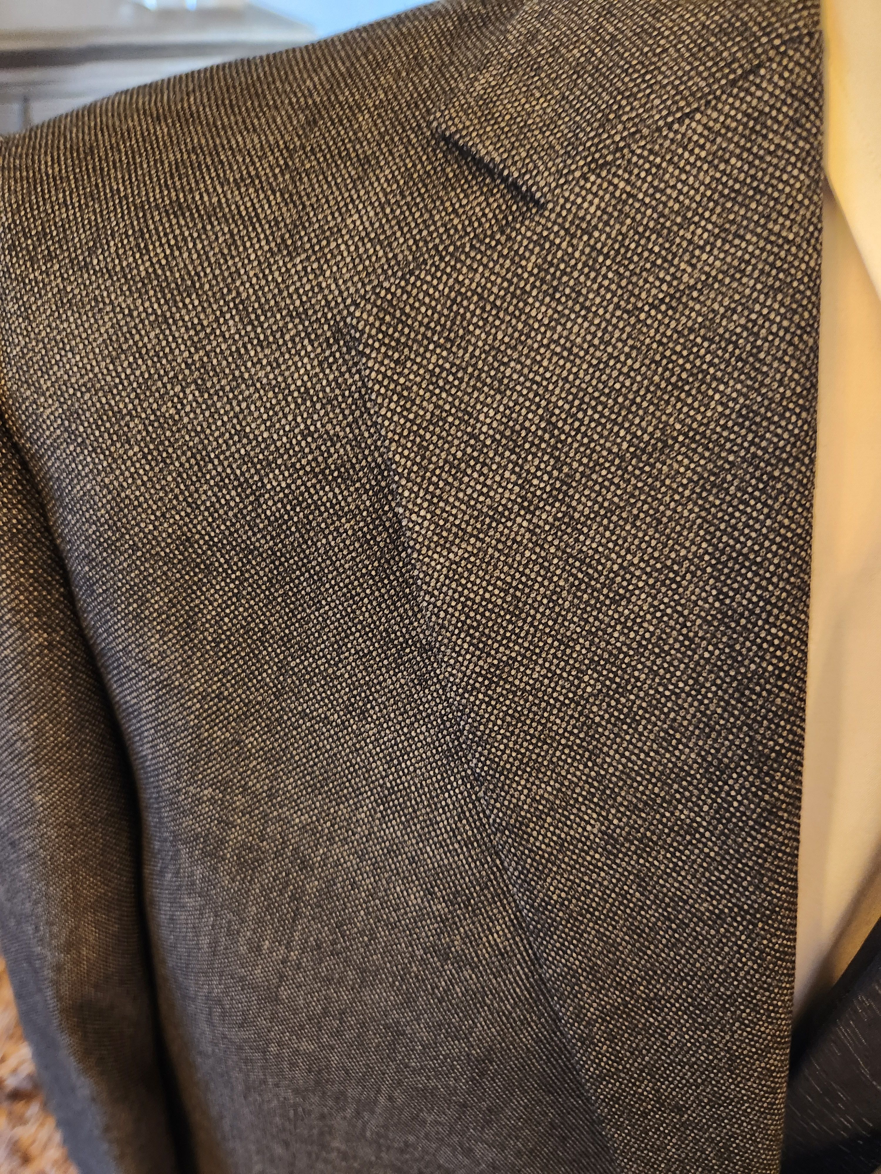 Hart Schaffner Marx New York Fit Men's 100% Wool Gray Suit Size 48R - 4 Thumbnail