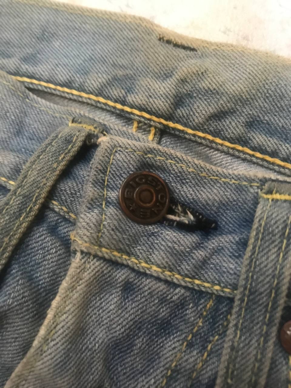 If Six Was Nine × Vintage Vintage 70s Bigstone Flared Washed Denim Size US 28 / EU 44 - 5 Thumbnail