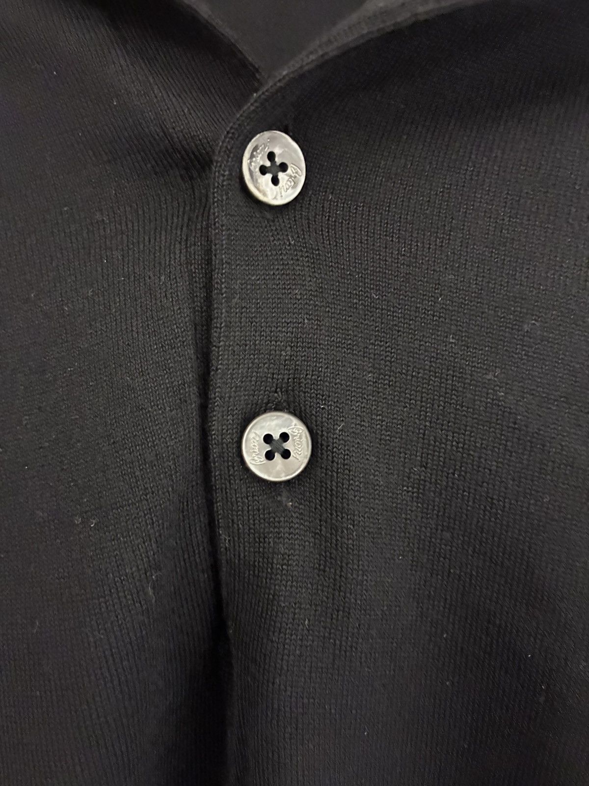 Brioni Brioni black polo cotton size 48 Size US M / EU 48-50 / 2 - 2 Thumbnail