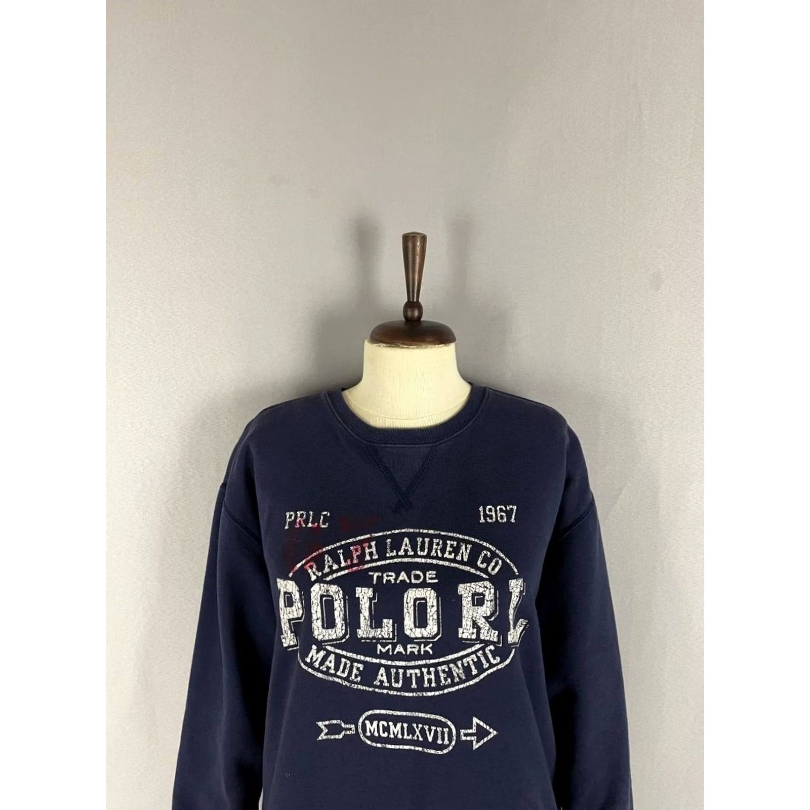 Polo Ralph Lauren Polo Ralph Lauren Womens Sweatshirt Size M Navy Cotton Crew Neck Long Sleeve Size M / US 6-8 / IT 42-44 - 4 Thumbnail