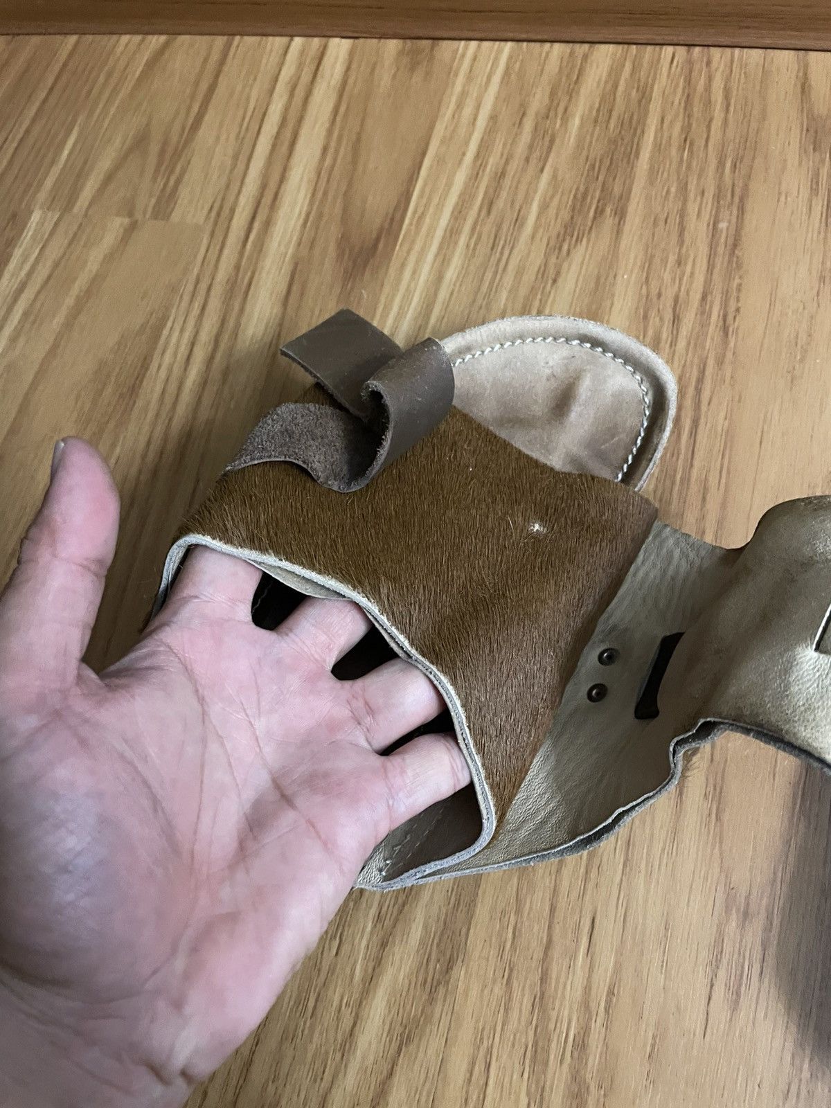 Sasquatchfabrix Sasquatchfabrix Leather Cow Skin Sandal Size US 9 / EU 42 - 16 Thumbnail