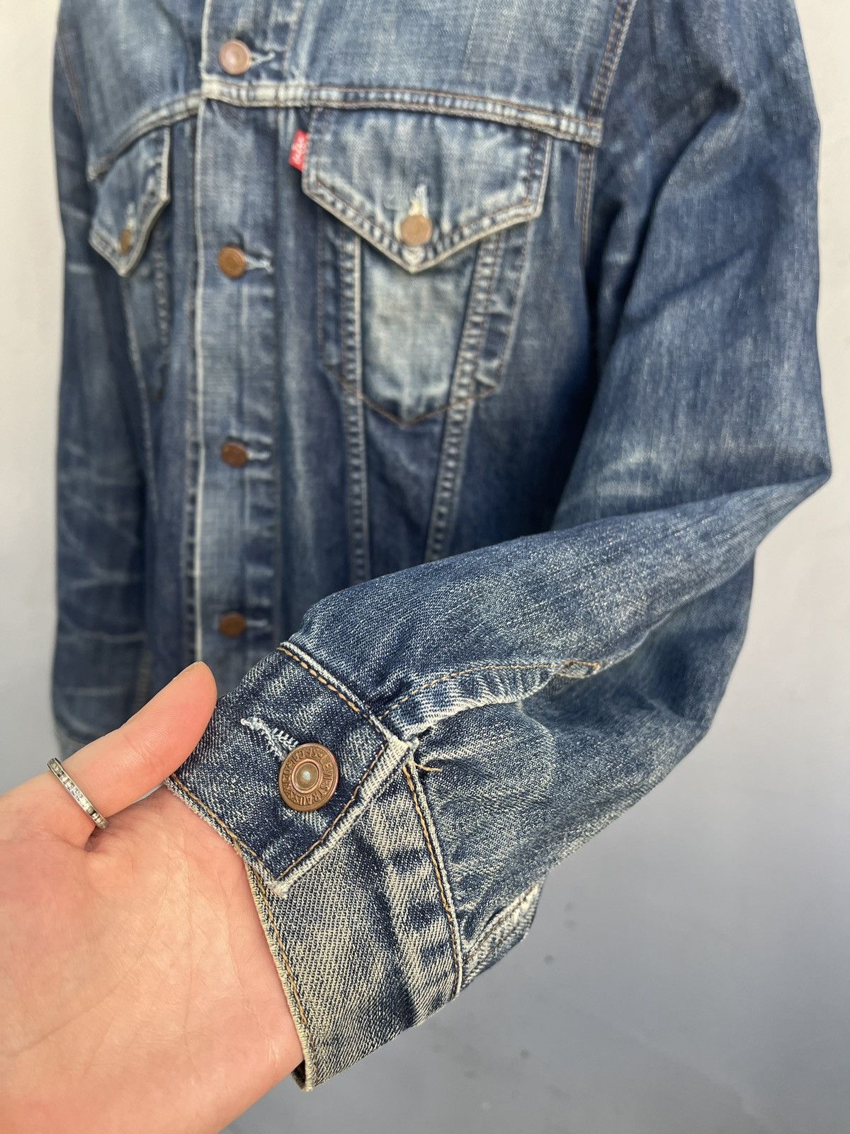 Levi's Levis Denim 90s trucker Jacket Blue Vintage y2k Size US XL / EU 56 / 4 - 6 Thumbnail