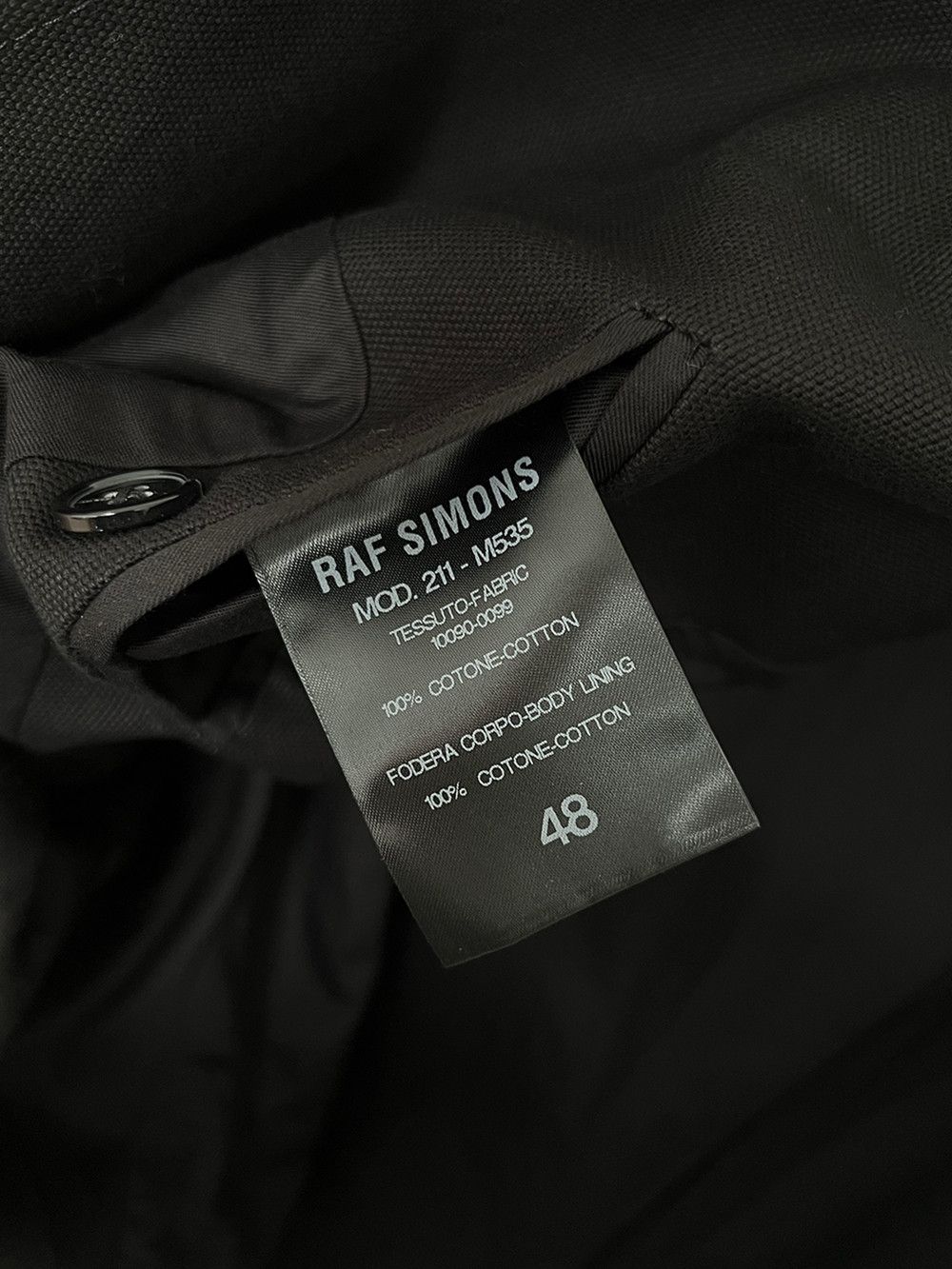 Raf Simons SS21 Boxy Cotton Blazer Size 48R - 6 Thumbnail