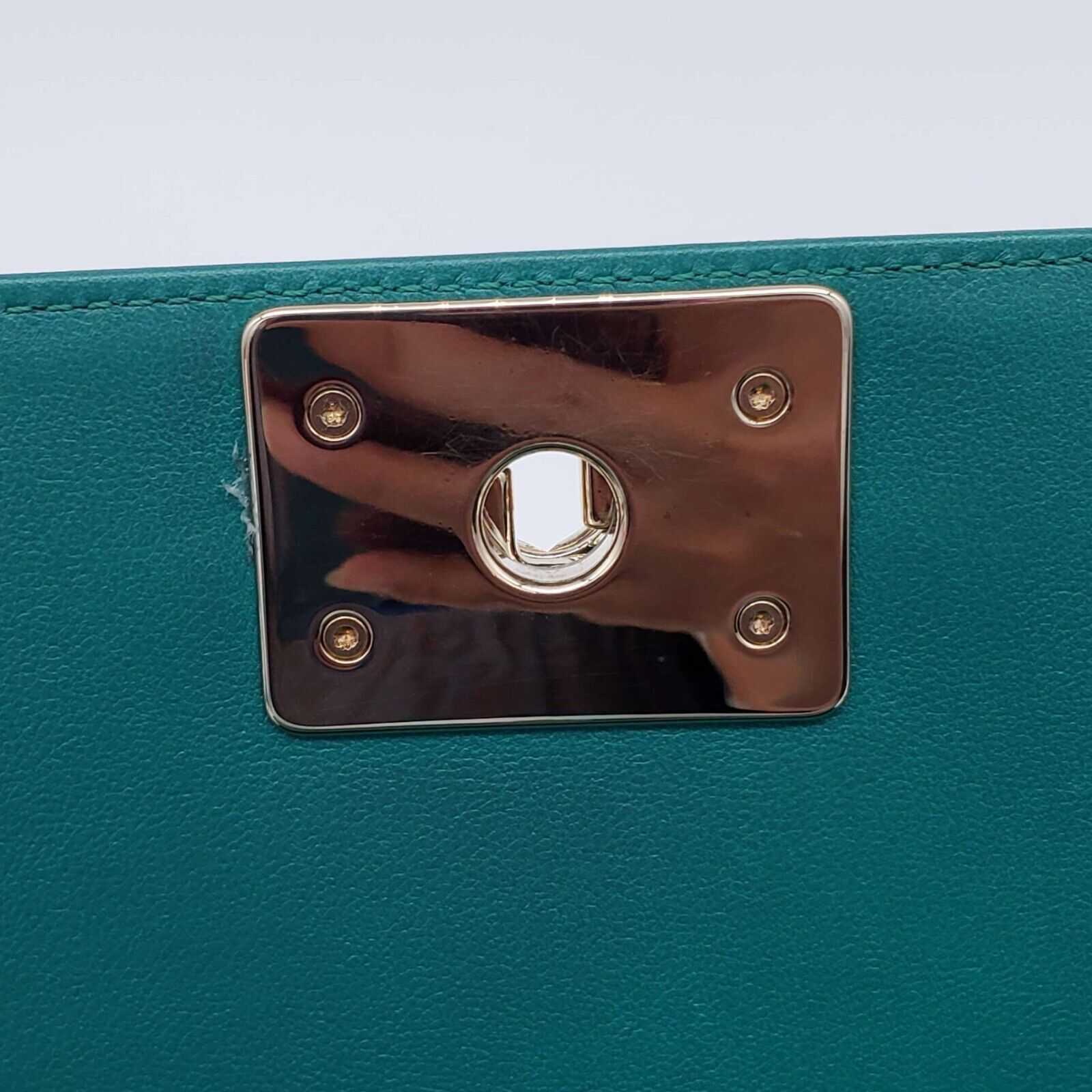 Chanel Authentic CHANEL Boy Green Leather Shoulder Bag 2650-080524 Size ONE SIZE - 22 Thumbnail