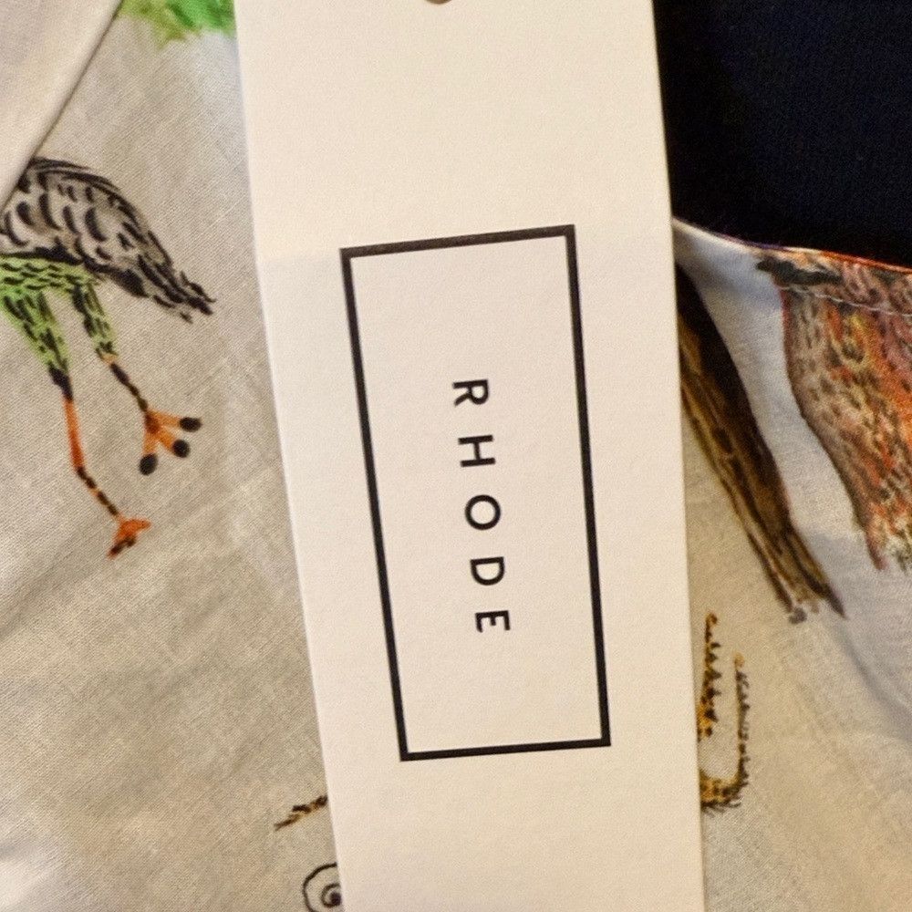 RHODE RHODE Women’s Medium Colorful Animal Print Long Sleeve Plea Size M / US 6-8 / IT 42-44 - 2 Thumbnail