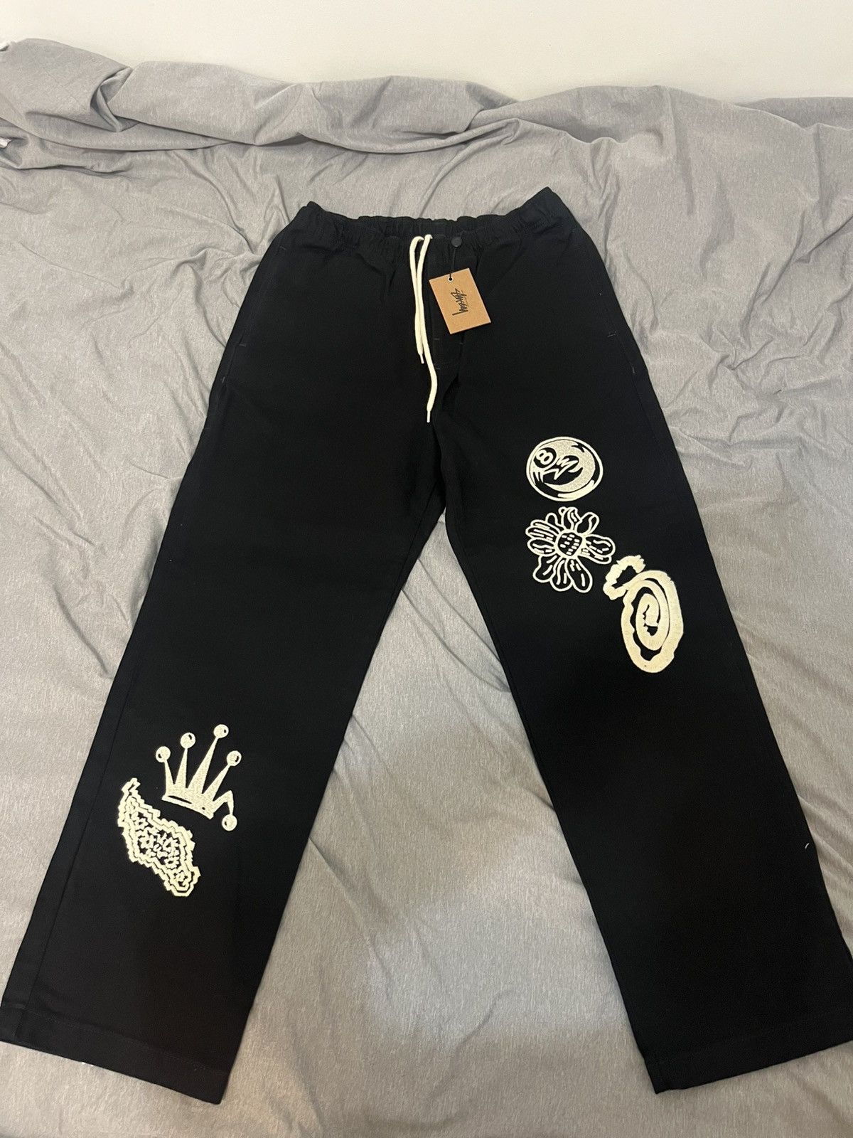 Stussy Stussy Spray Dye Olive Big Ol Jeans Size 32 Brand New
