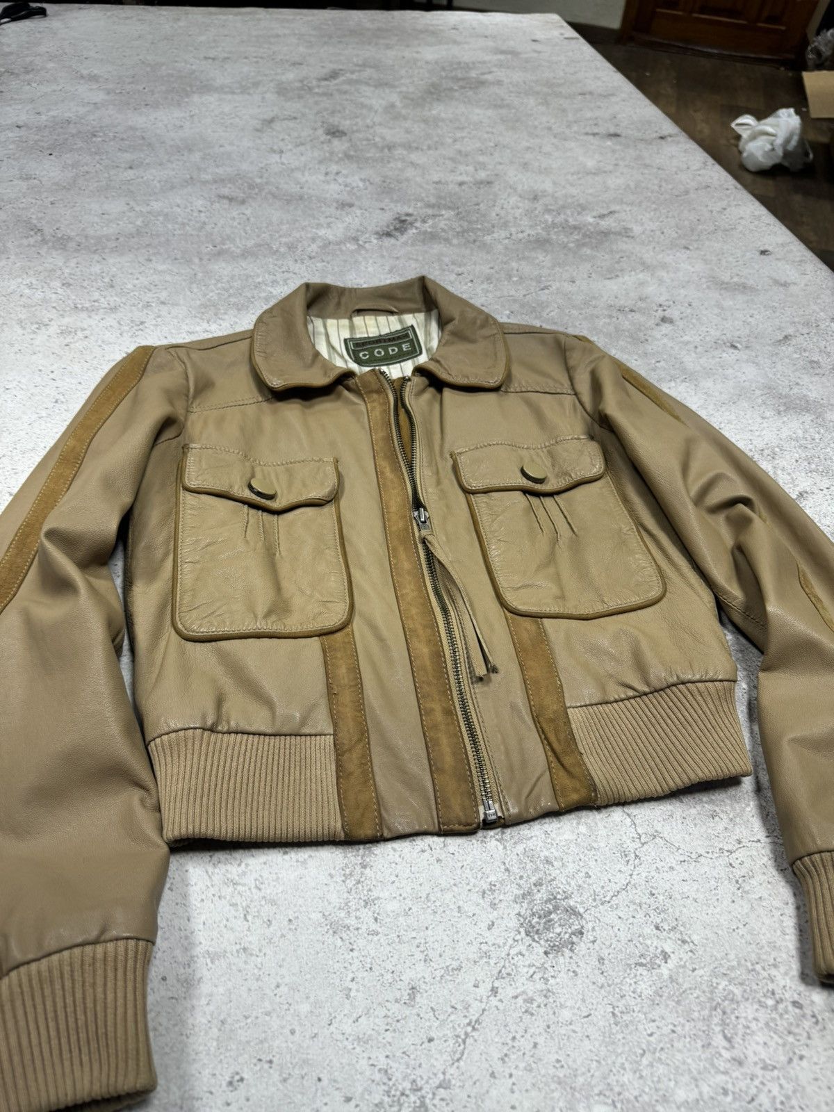 Japanese Brand × Vintage Vintage 00s Soft Leather Junya Watanabe Style Cropped Jacket Size US S / EU 44-46 / 1 - 5 Thumbnail