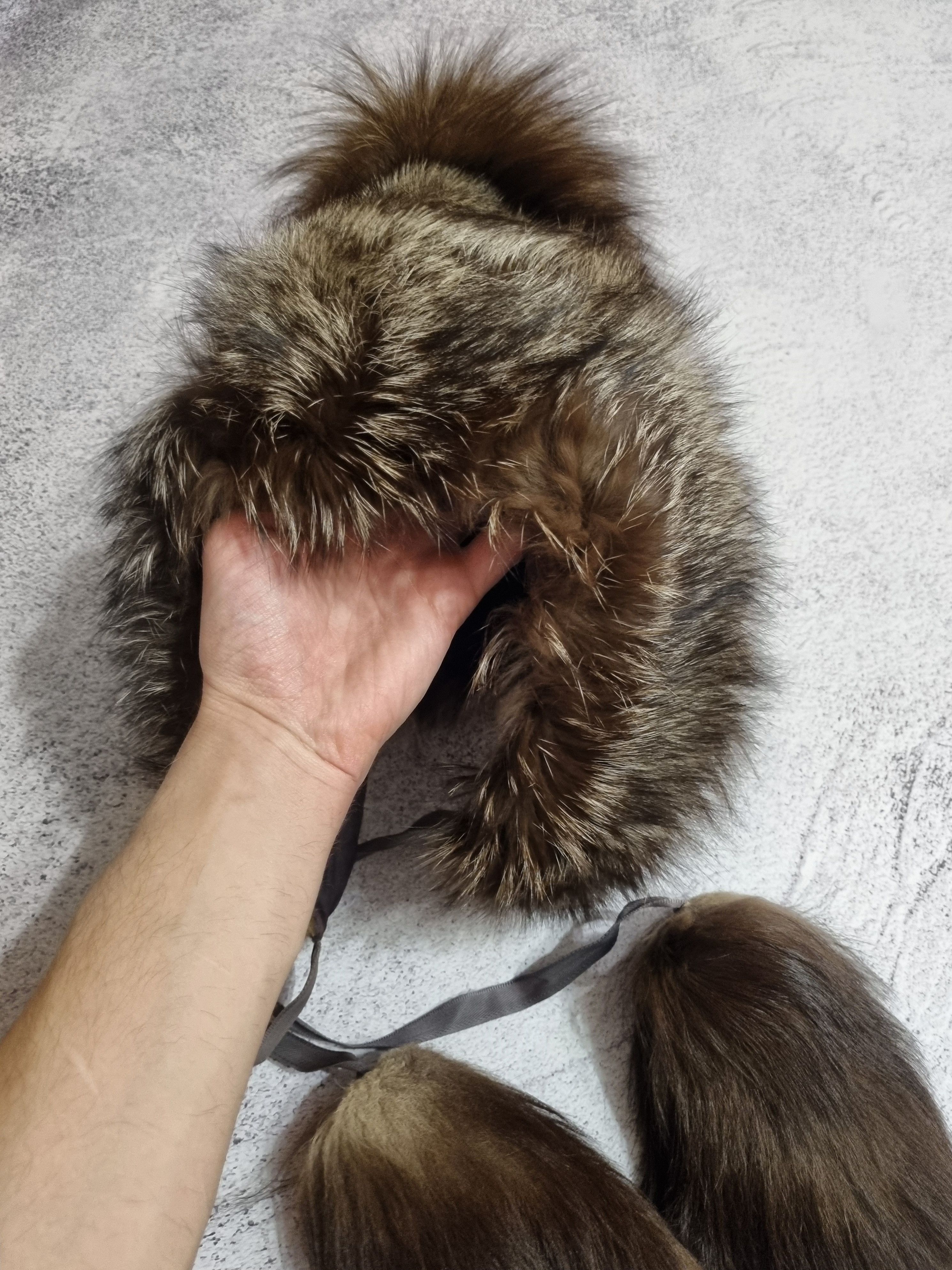 Vintage Vintage Real Fur Silver Fox Ushanka Hat Size ONE SIZE - 4 Thumbnail