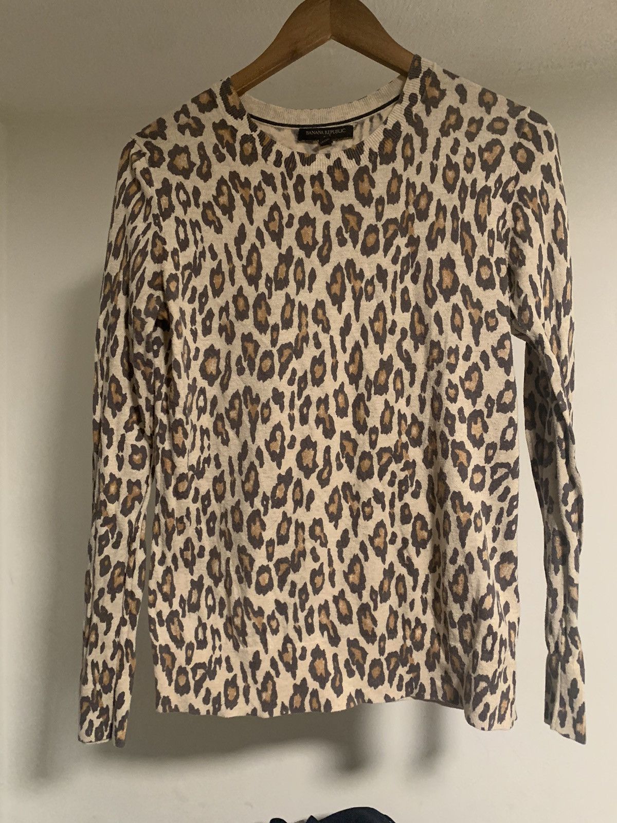 Banana Republic Perfect Leopard Print Sweater Banana Republic Grailed