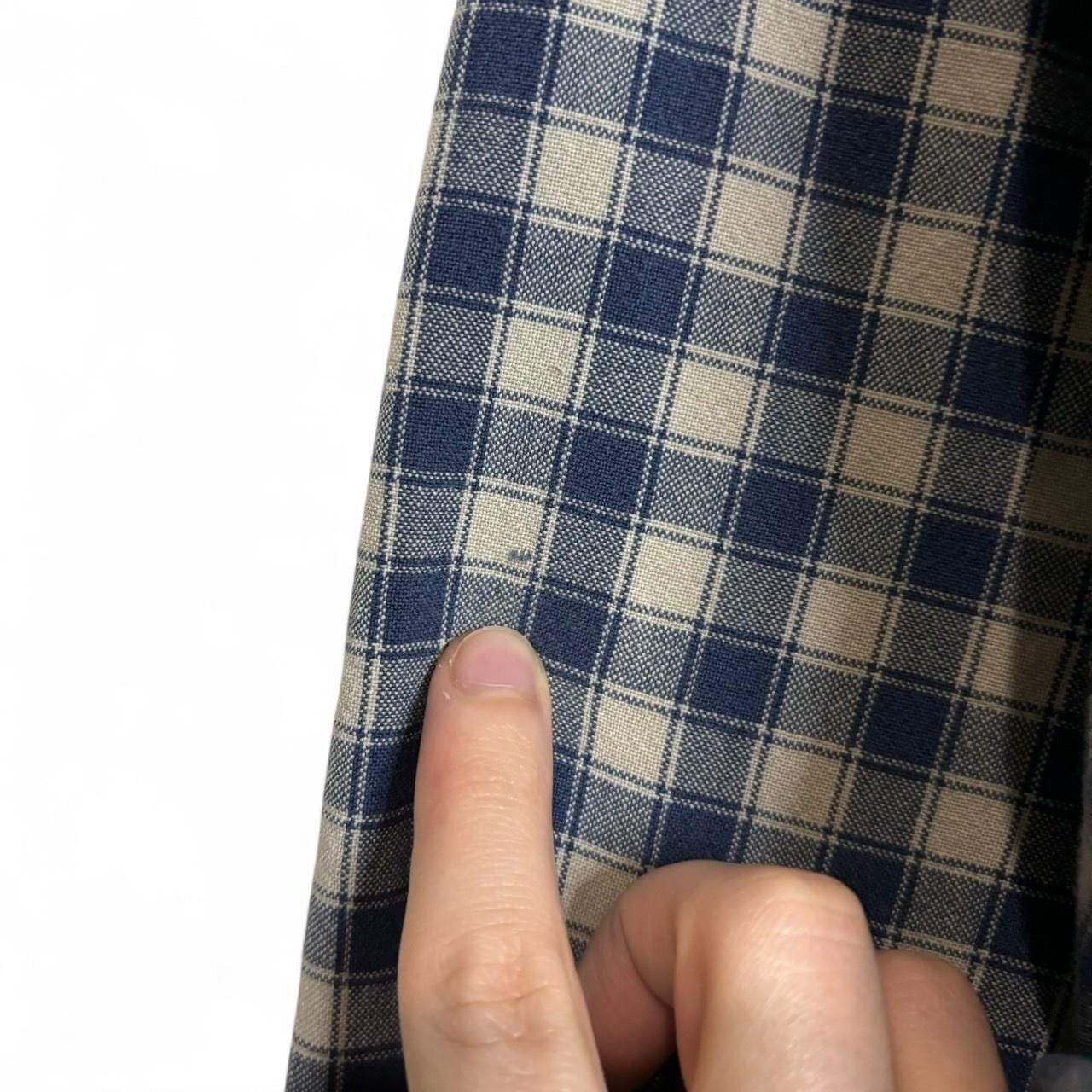 Point Zero × Vintage Vintage 90s Plaid Checkered Blue And White Button-Up Shirt Size US XL / EU 56 / 4 - 4 Thumbnail